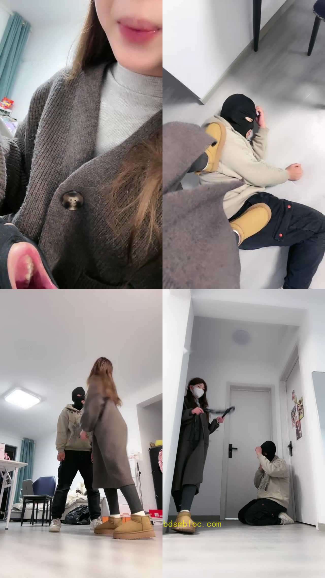 【樱子大人】口吐喂食/雪地靴踩虐/提档耳光/鞭打