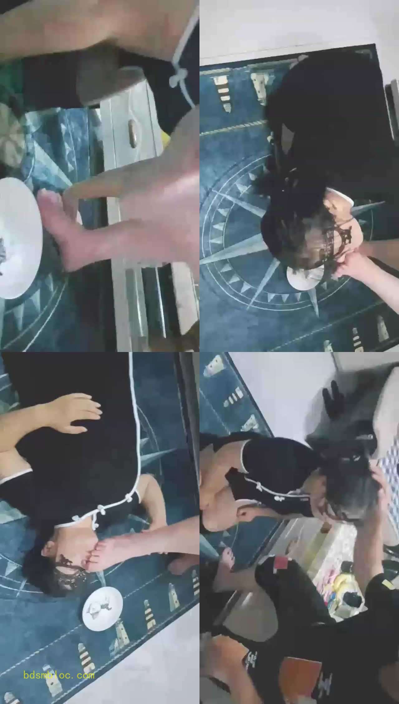 【胭脂泪痕M】给男主舔脚，喂食踩碎的香蕉