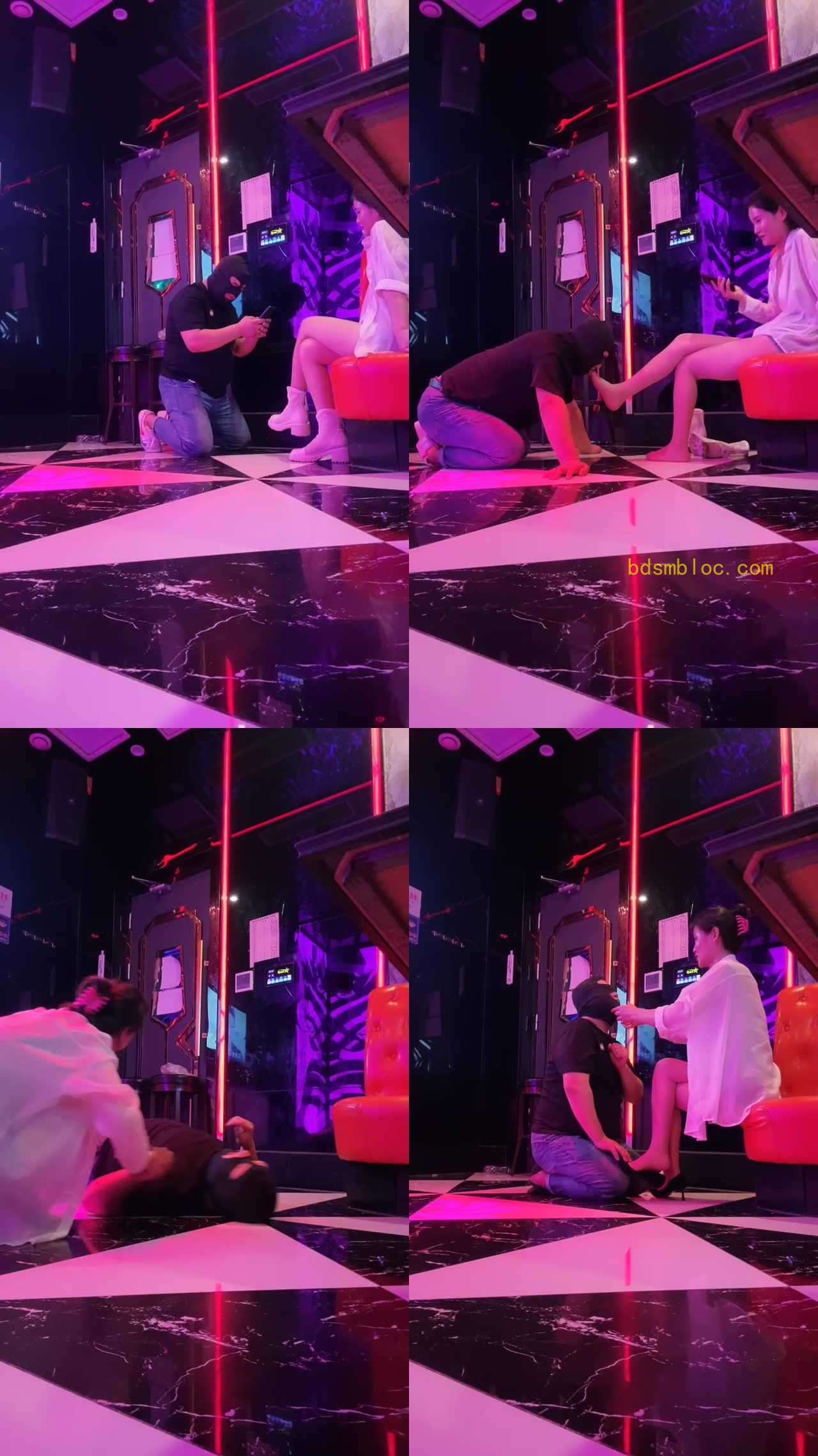 【孤傲女帝】KTv开发陪酒小妹-舔鞋/重度踢踹/高跟踩踏