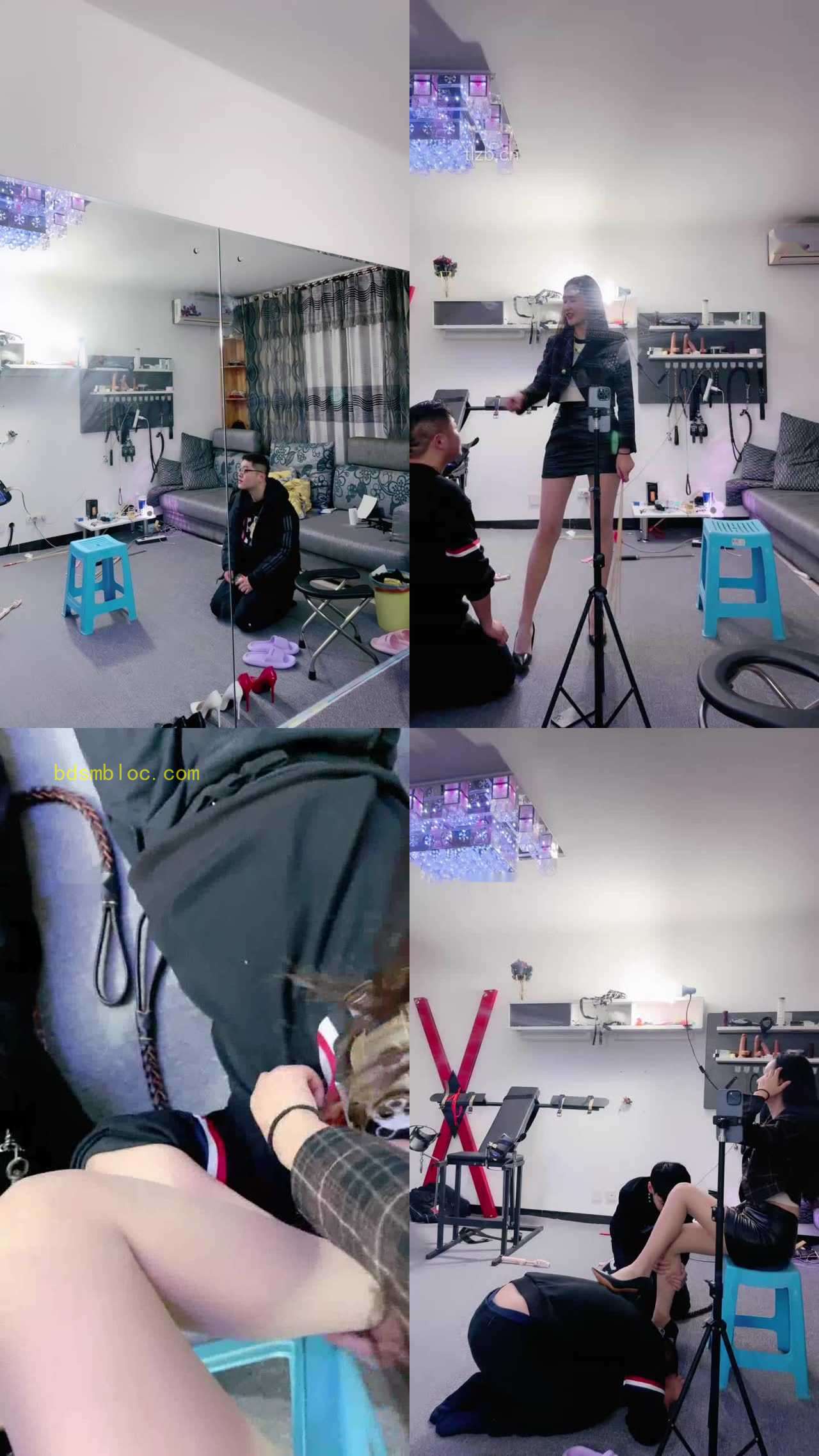 【尤金女皇】抽耳光/藤条鞭打/踩踏/虐乳舔臭脚