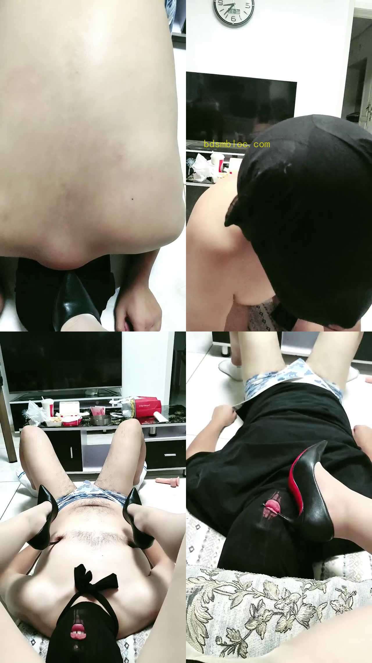【斯】高跟虐乳插嘴吃烟灰