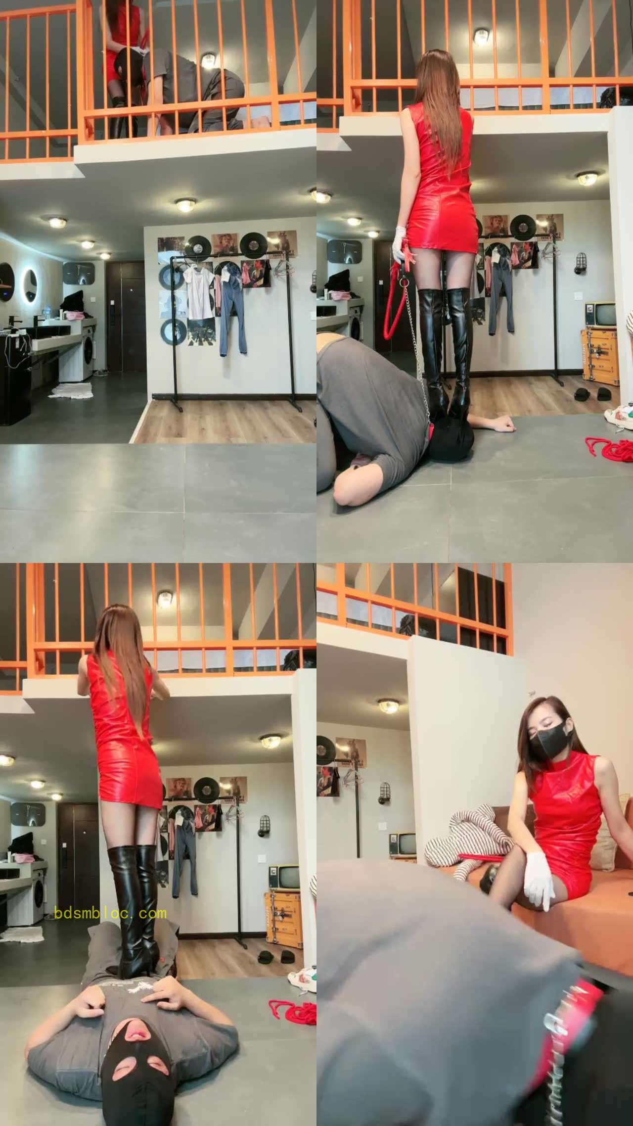 【多多】高跟长靴黑丝诱惑/碾压狗爪/骑马