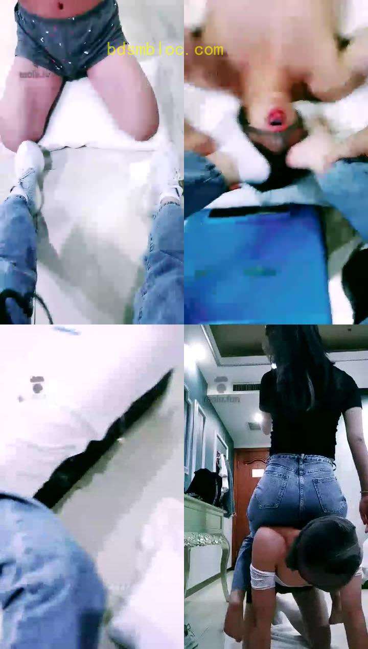 【一禾】原味白棉袜调教口水重度羞辱