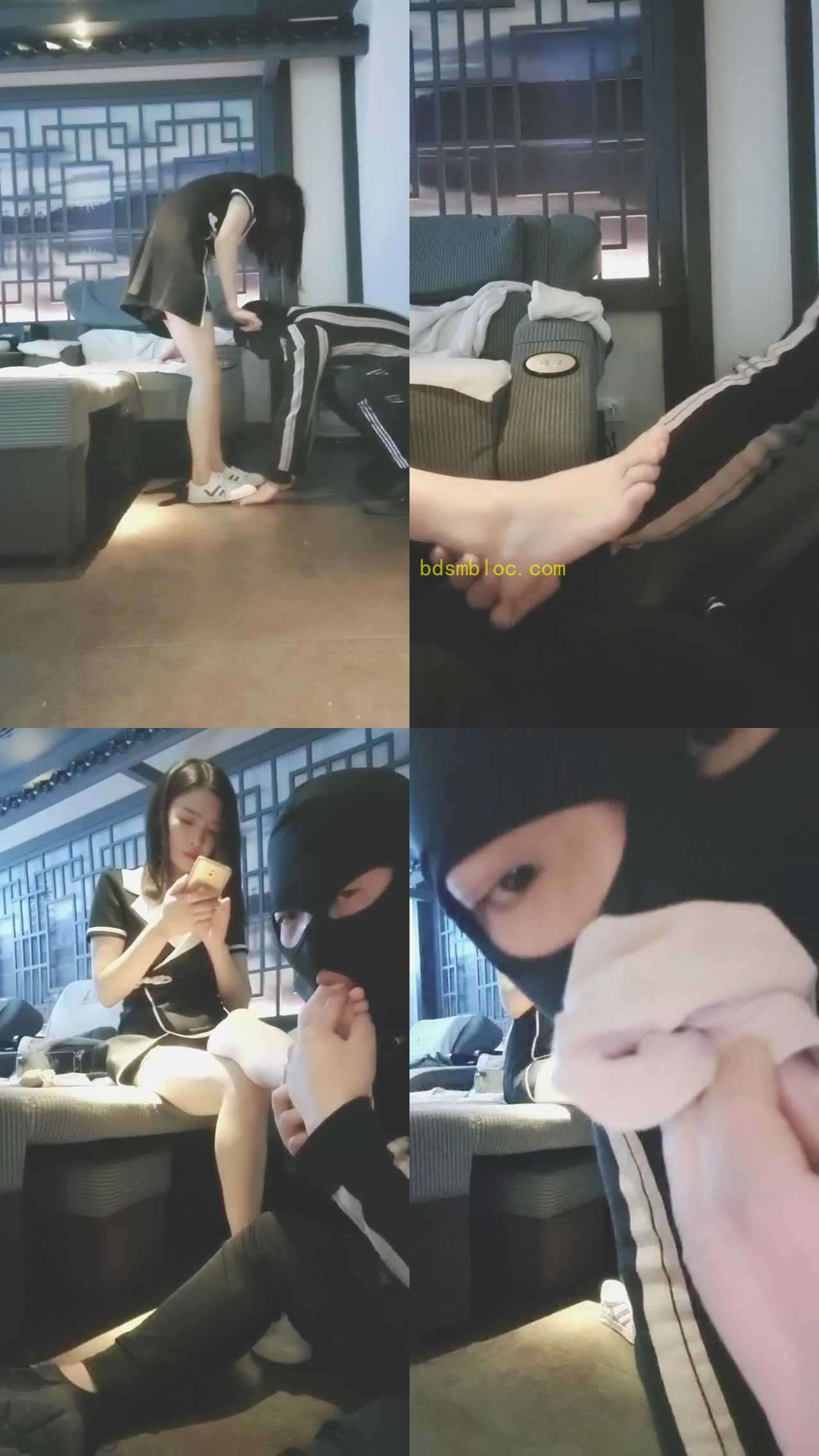 【德意男神】开发沐足店小妹做S