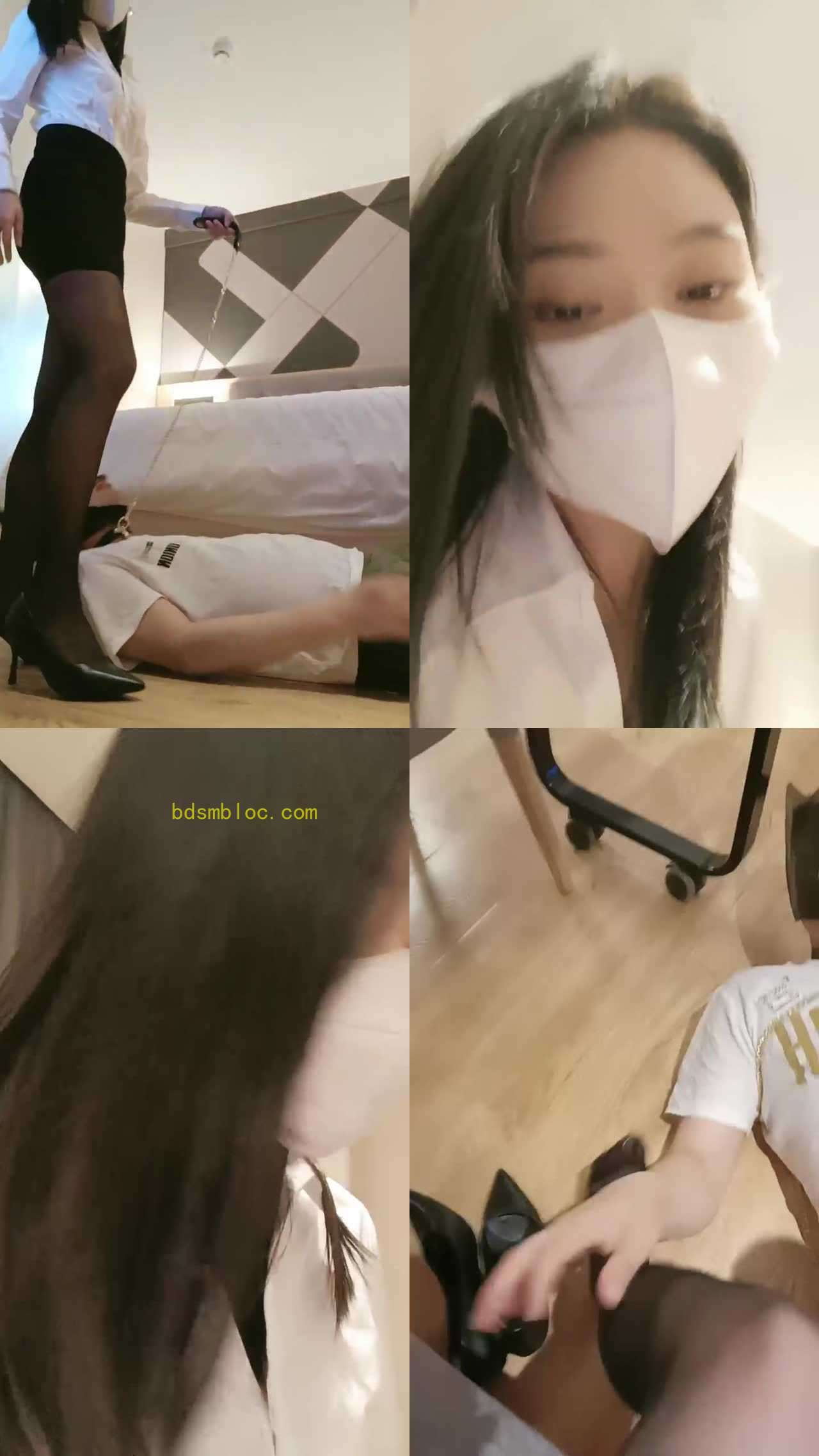 【御神】白领黑丝高跟/耳光/卑微转胯/黑丝踩踏/圣水强制