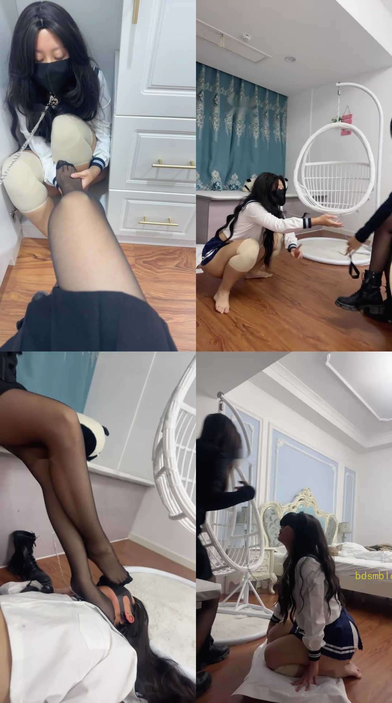 【小公主lios】JK母畜-囚禁衣柜/短靴黑丝踩/犬化狗爬