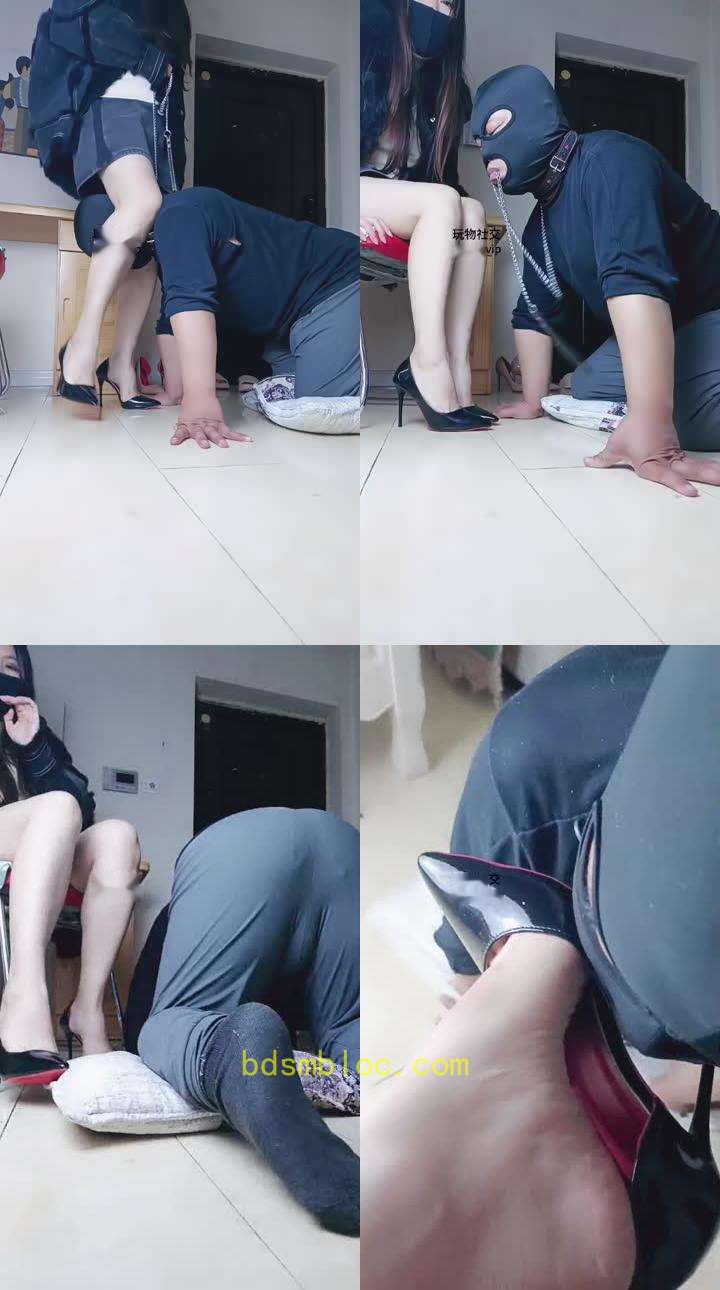 【美柠】妻主约会后高跟玩虐