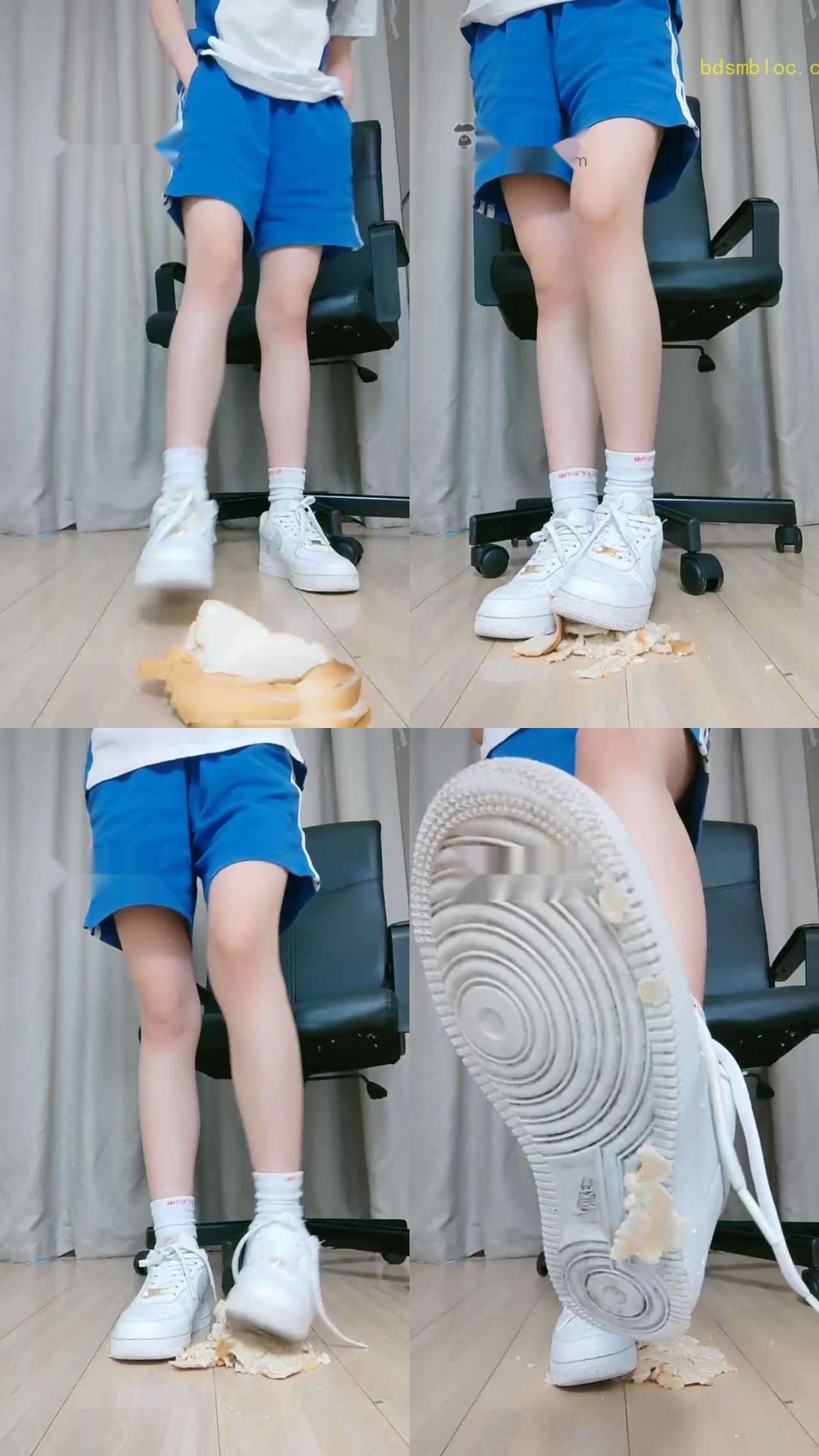 【暴力美学】学生服空姐一号踩面包