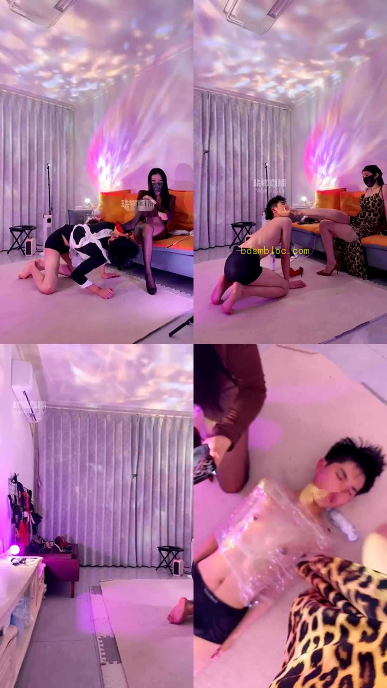 【琪琪女王殿下Coco梵】双主鞭打踢裆训调CD狗 吸香水发骚美脚侍奉羞辱