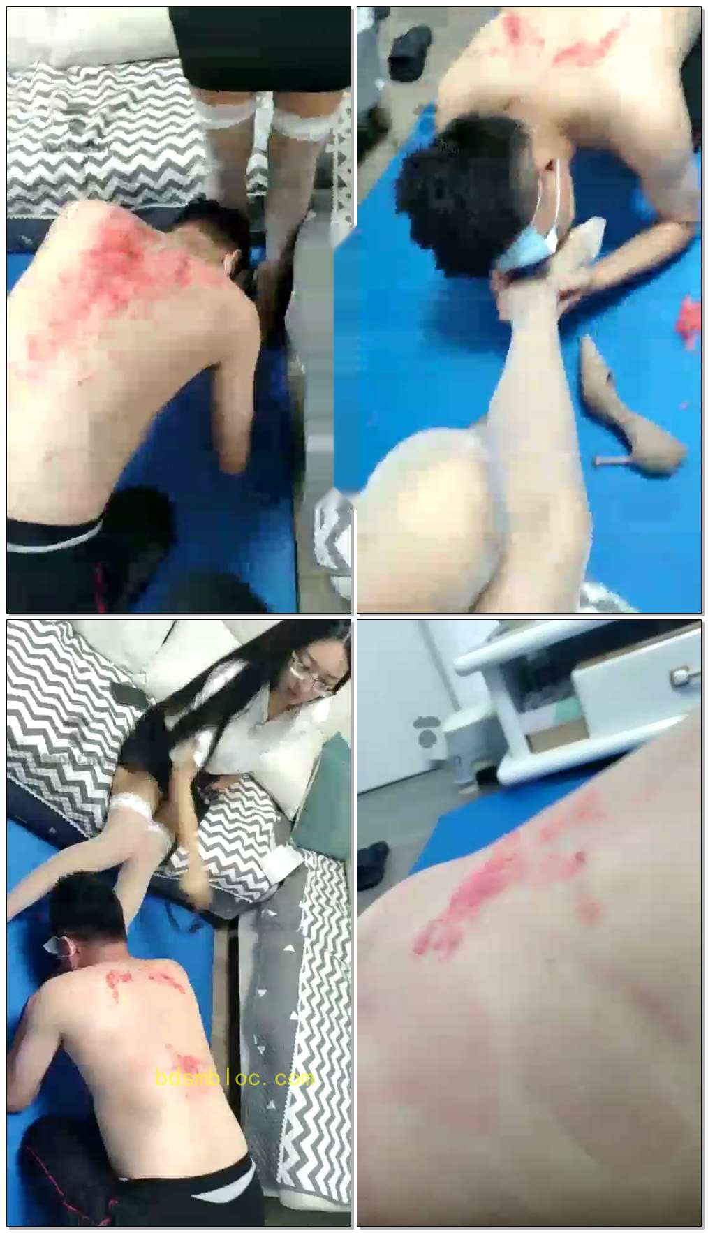 【情侣硕少S】情侣玩滴蜡腰带抽