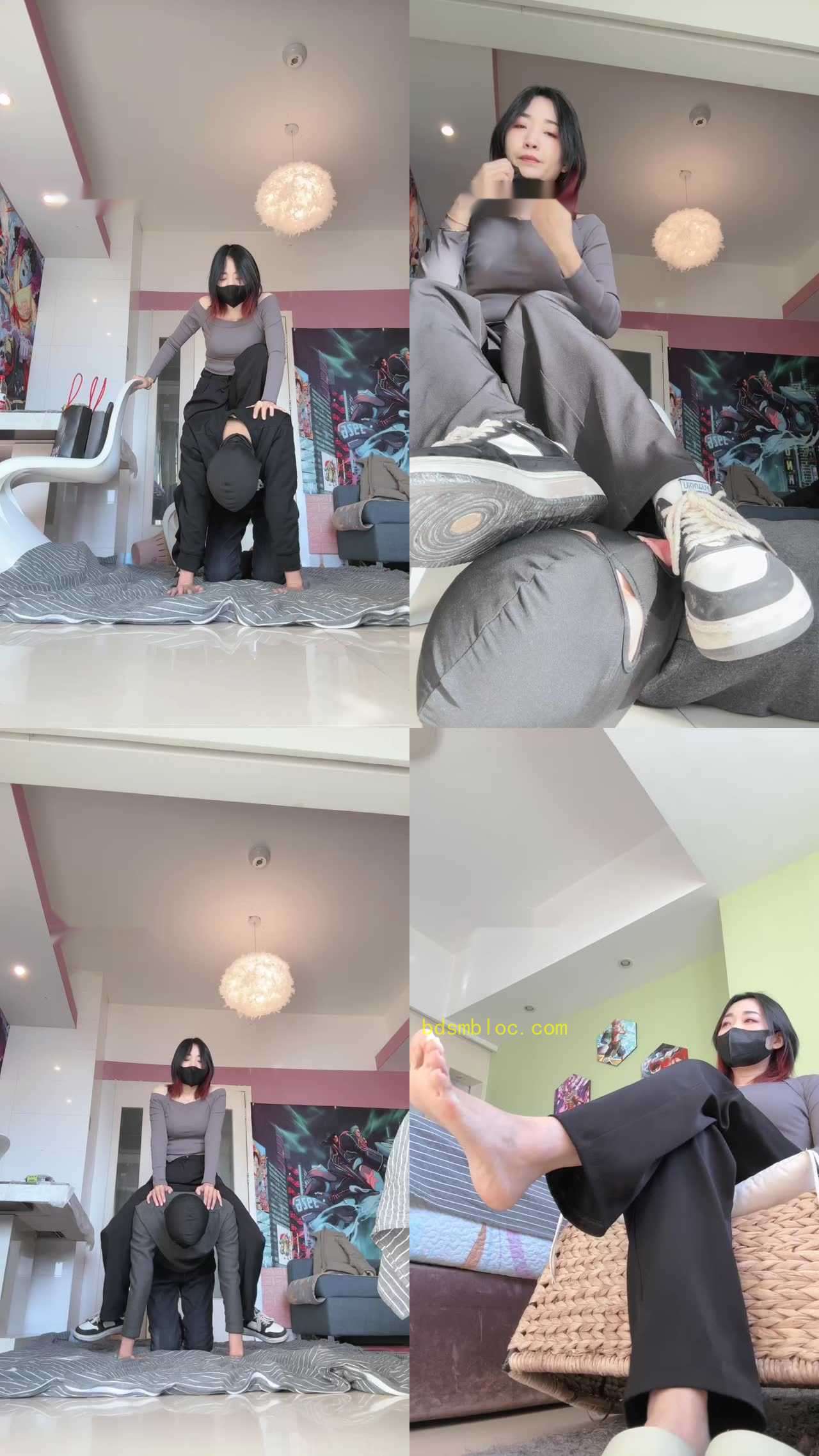 【朱砂痣】骑马/喝圣水/全体重踩踏/强制闻鞋/白袜脚插嘴/恋足舔