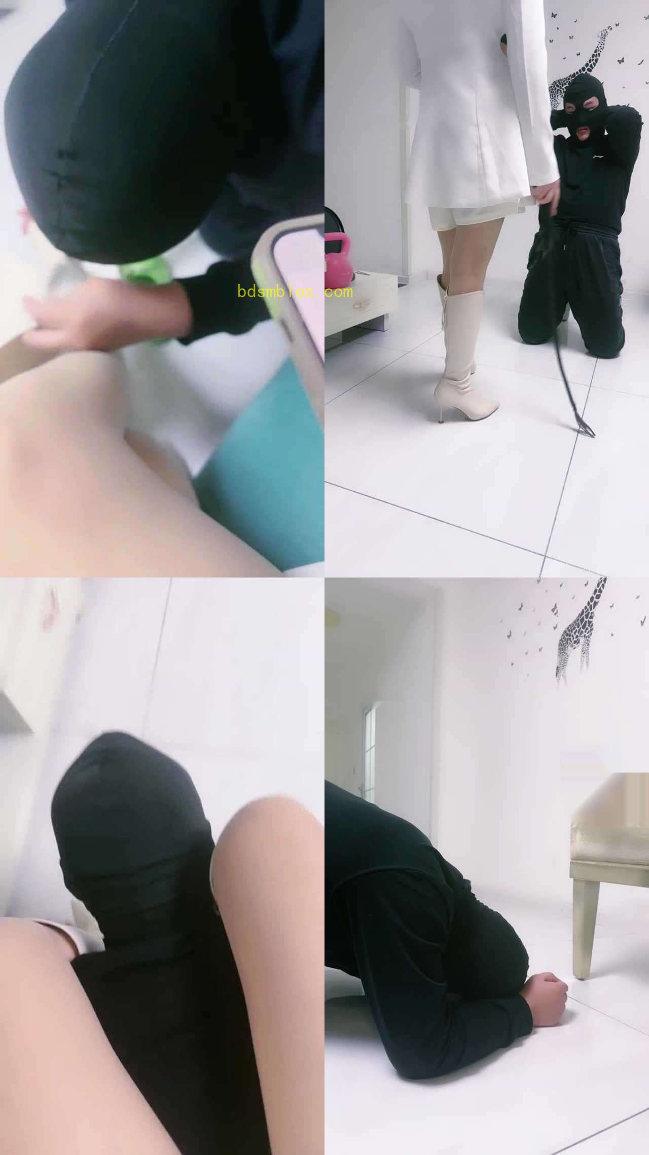 【蜜糖情侣】长靴S鞭打/舔脏鞋/人肉坐垫/骑马