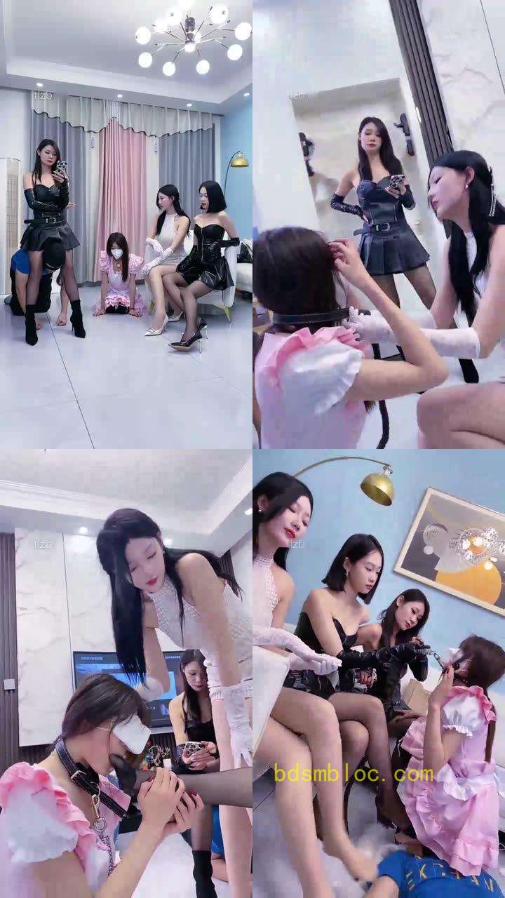 【麋鹿银儿】调教巅峰三主玩女奴