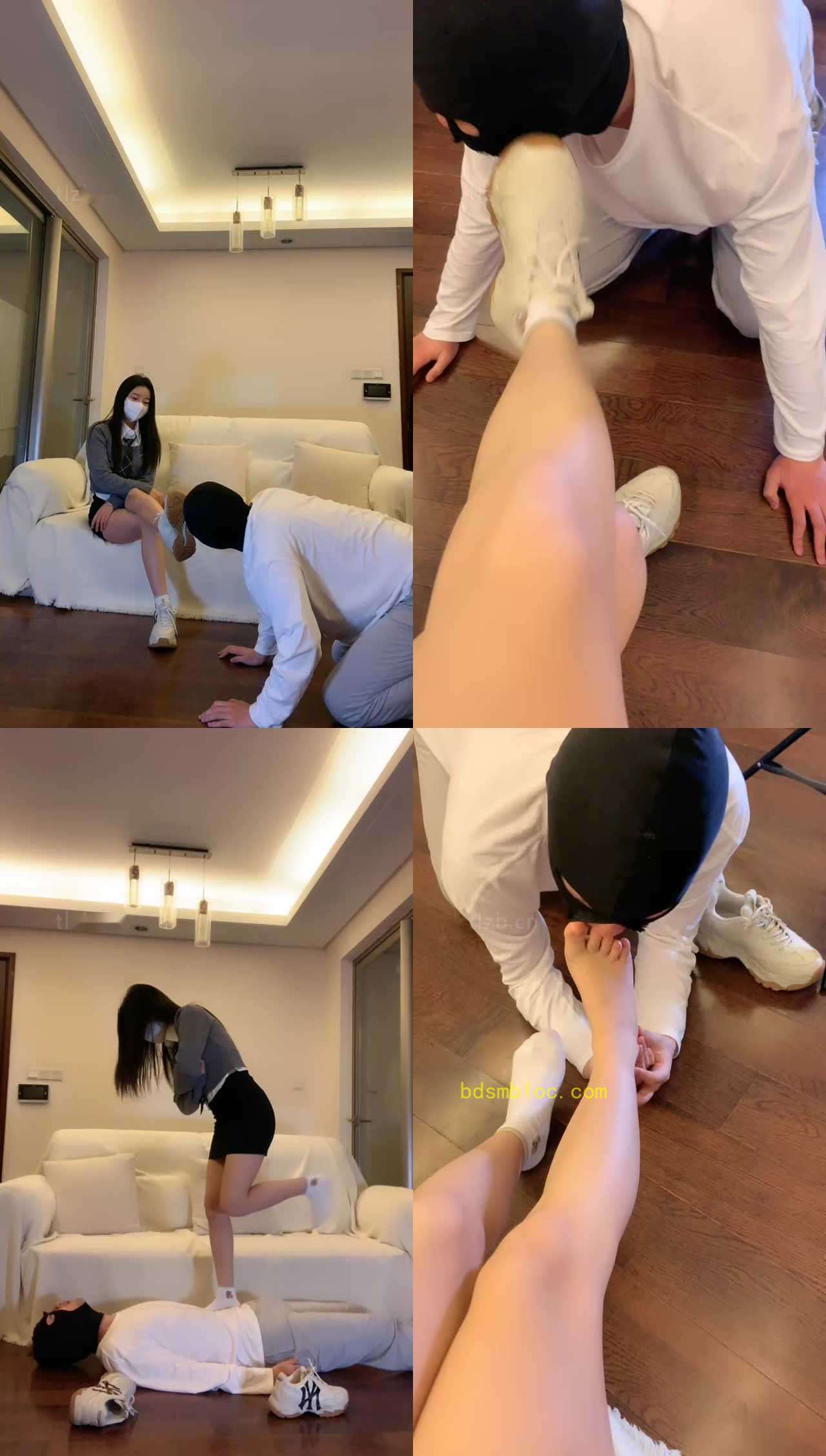 【宝爷】全体重踩脖窒息/棉袜恋足/鞋底清理