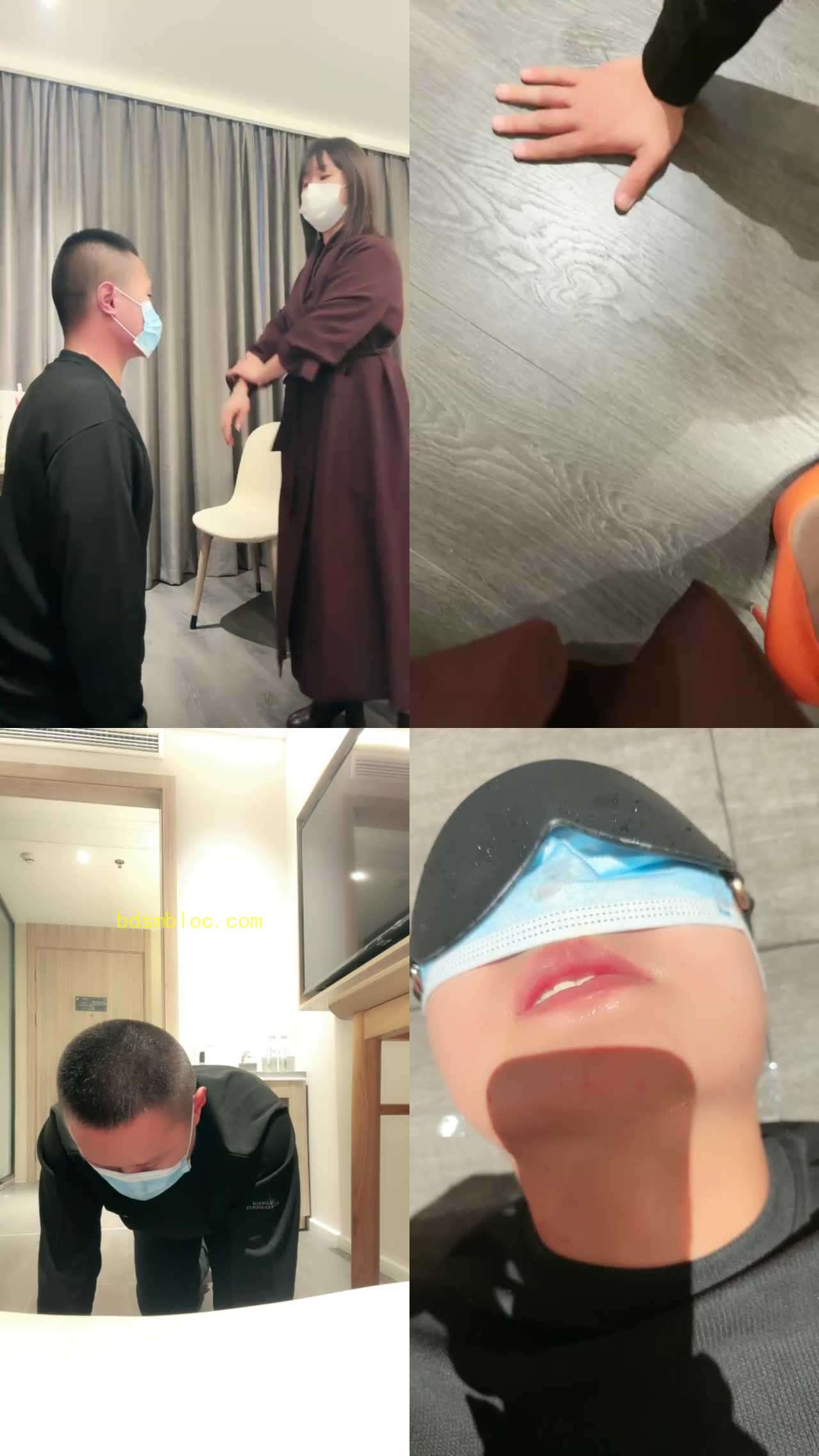 【颜值】鞭打抽耳光/舔脏鞋底/舔地板圣水/叼白袜