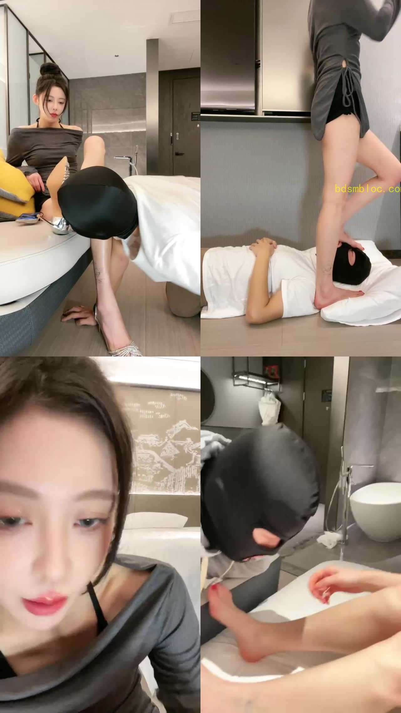 【狸狸s】全体重踩狗脸第一视角舔脚