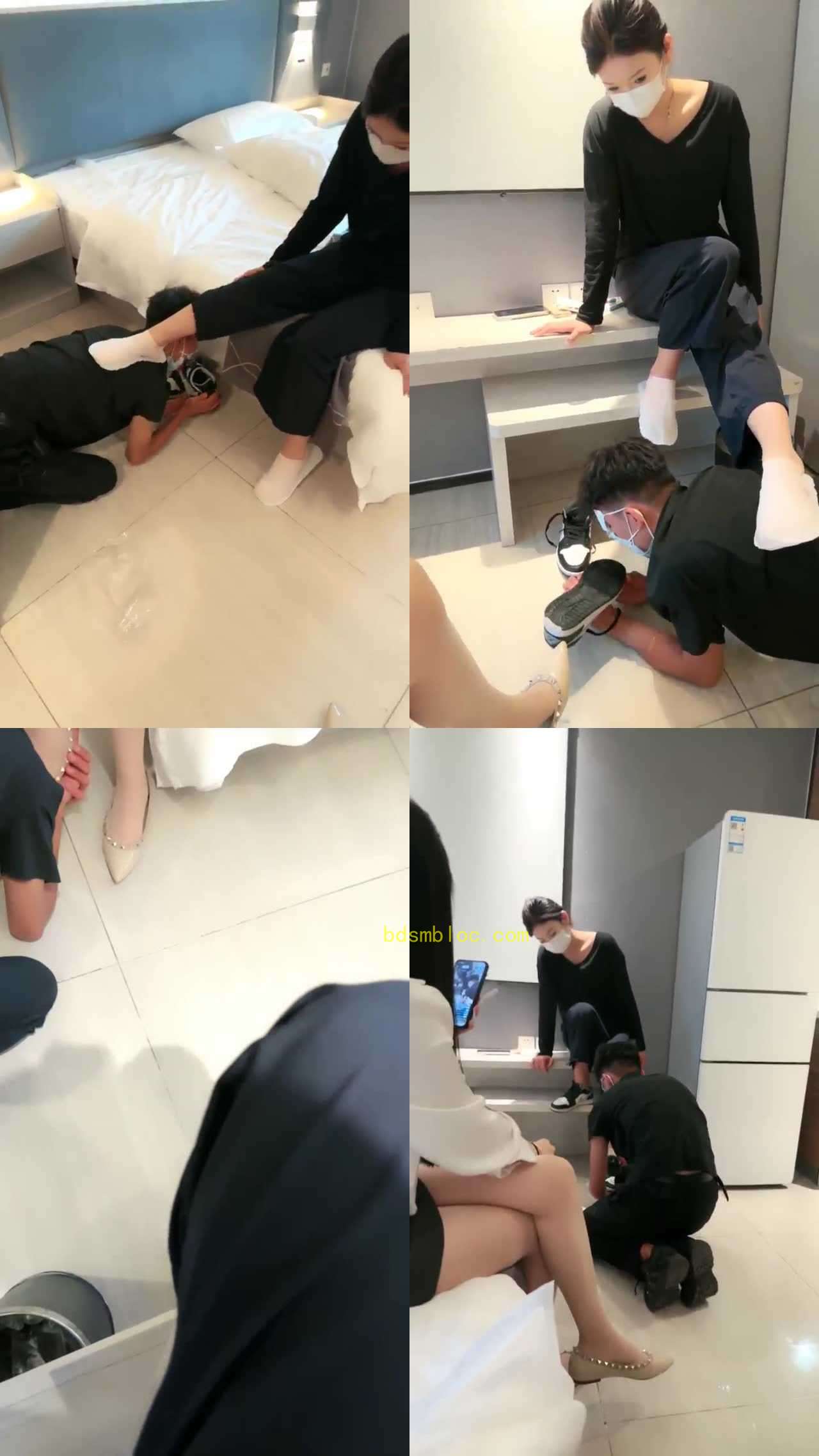 【未知女主】带素人调教贱狗