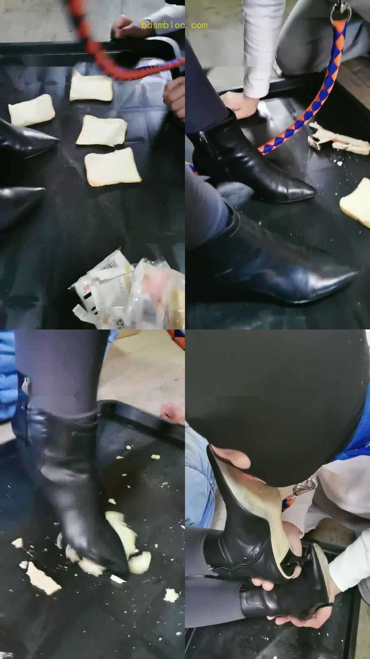 【大美】鞋喂食/吃狗粮/锁住狗畜生