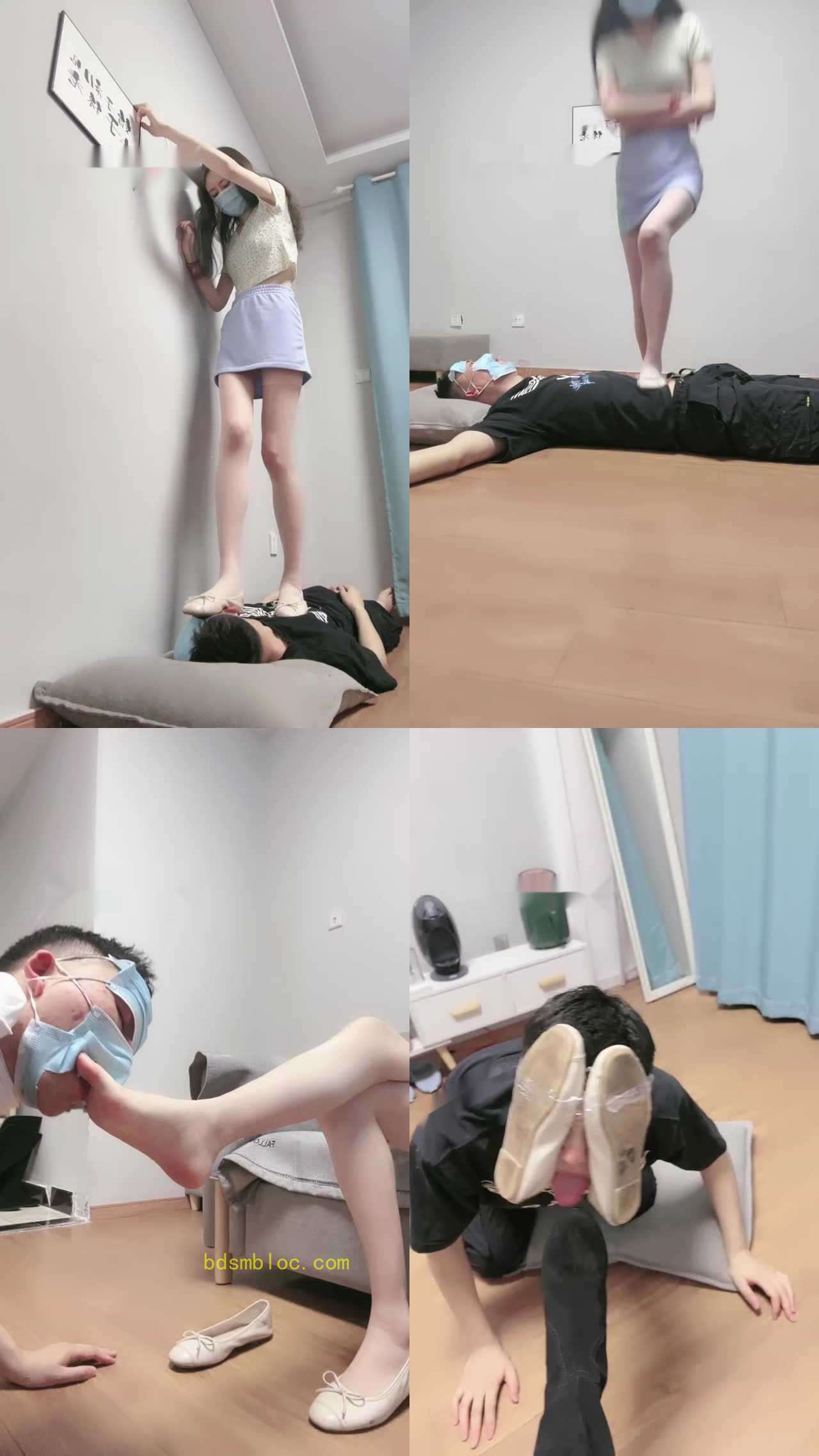 【诗酒年华】素人S-鞋子蒙眼/舔脚/踩踏/口水/烟灰/踢踹
