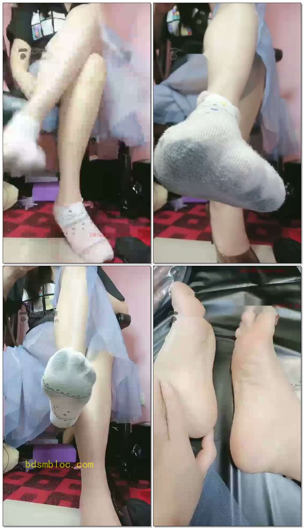 【美柠S】第一视角咸鱼味脏棉袜羞辱