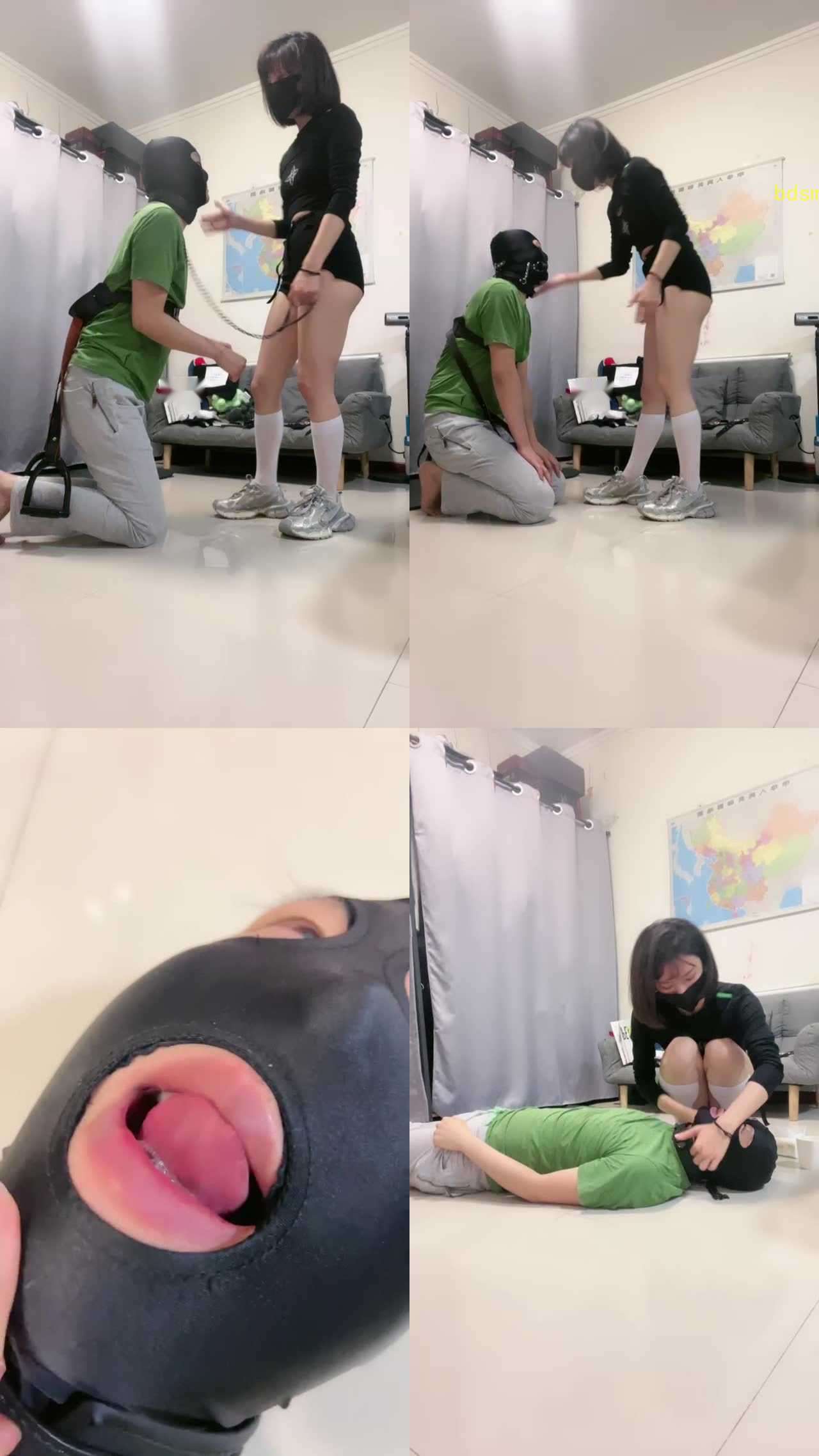【虫虫】运动鞋白袜踩踏骑马/加官窒息