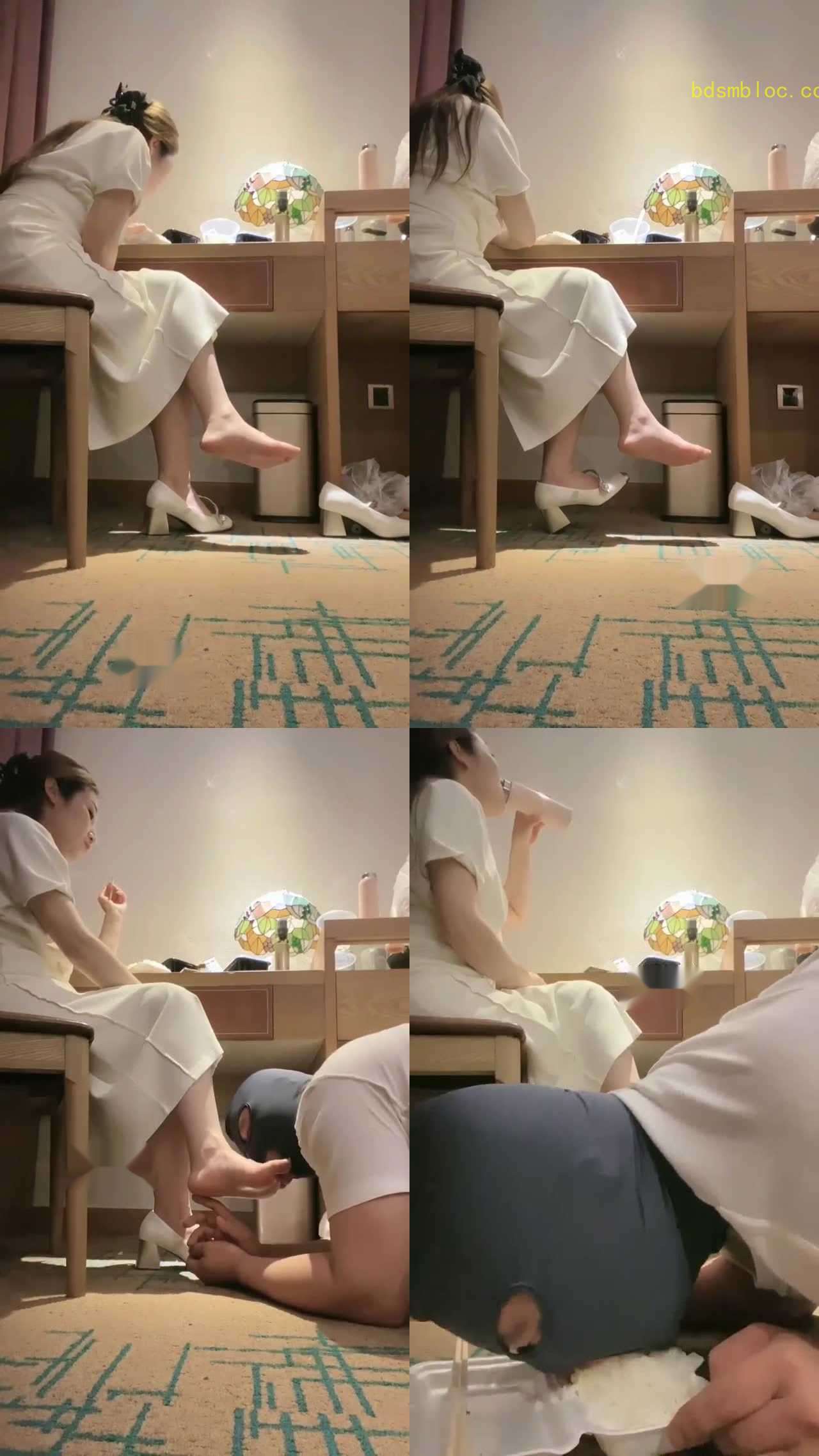 【魅儿】主子吃剩下的就是贱奴的美味只配跪着舔脚