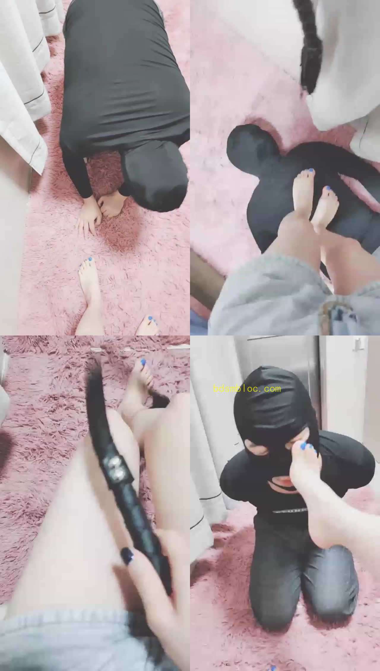 【灵竹】鞭打踩踏，脚耳光