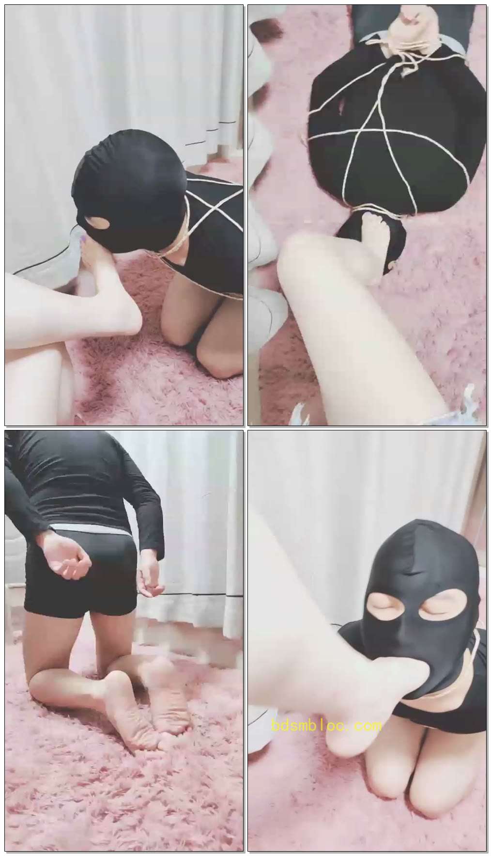 【灵竹】捆绑，调教狗奴才