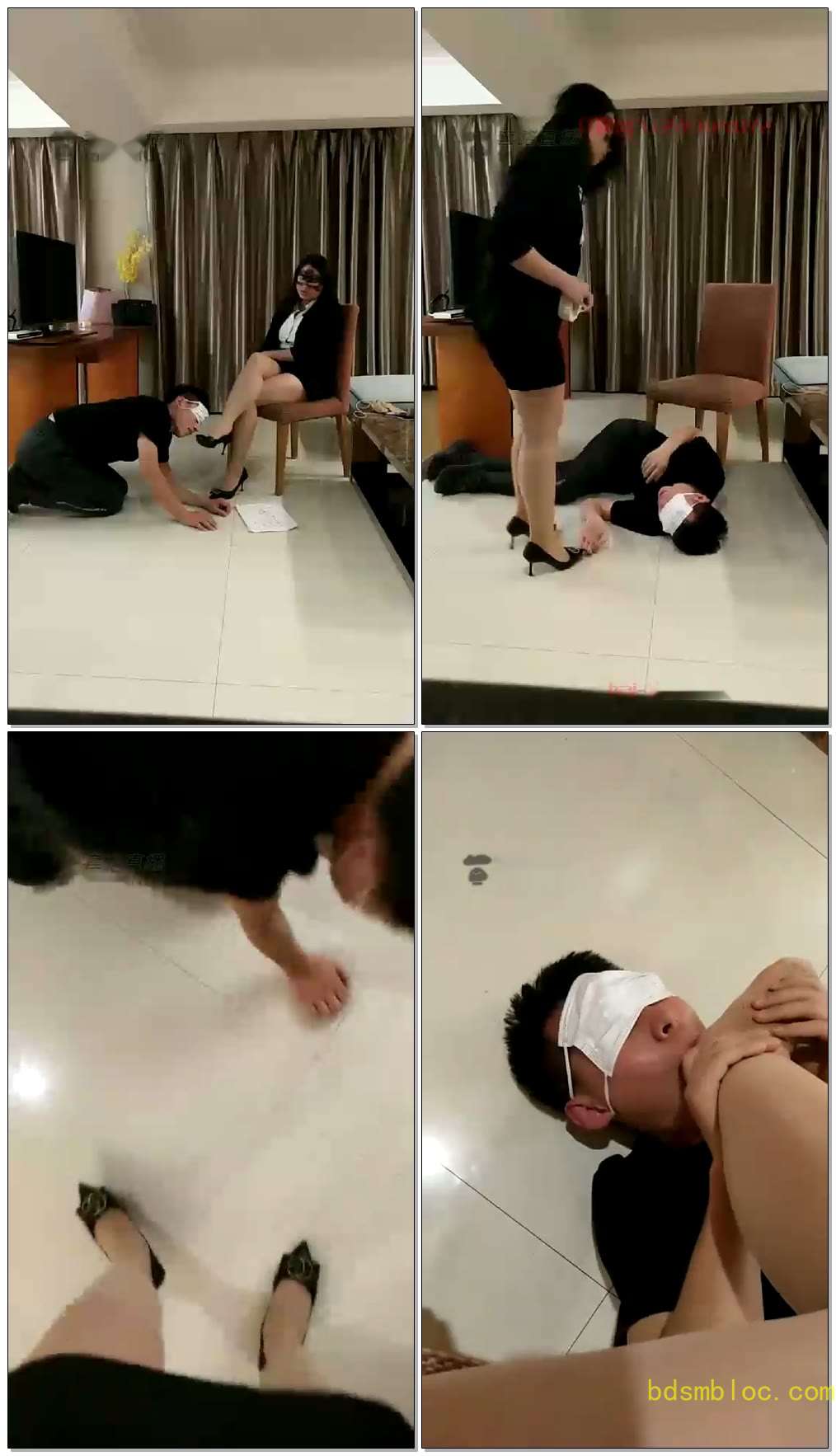 【都市艳主】男上司舔脚磕头，跪地求饶女下属别泄露他的秘密
