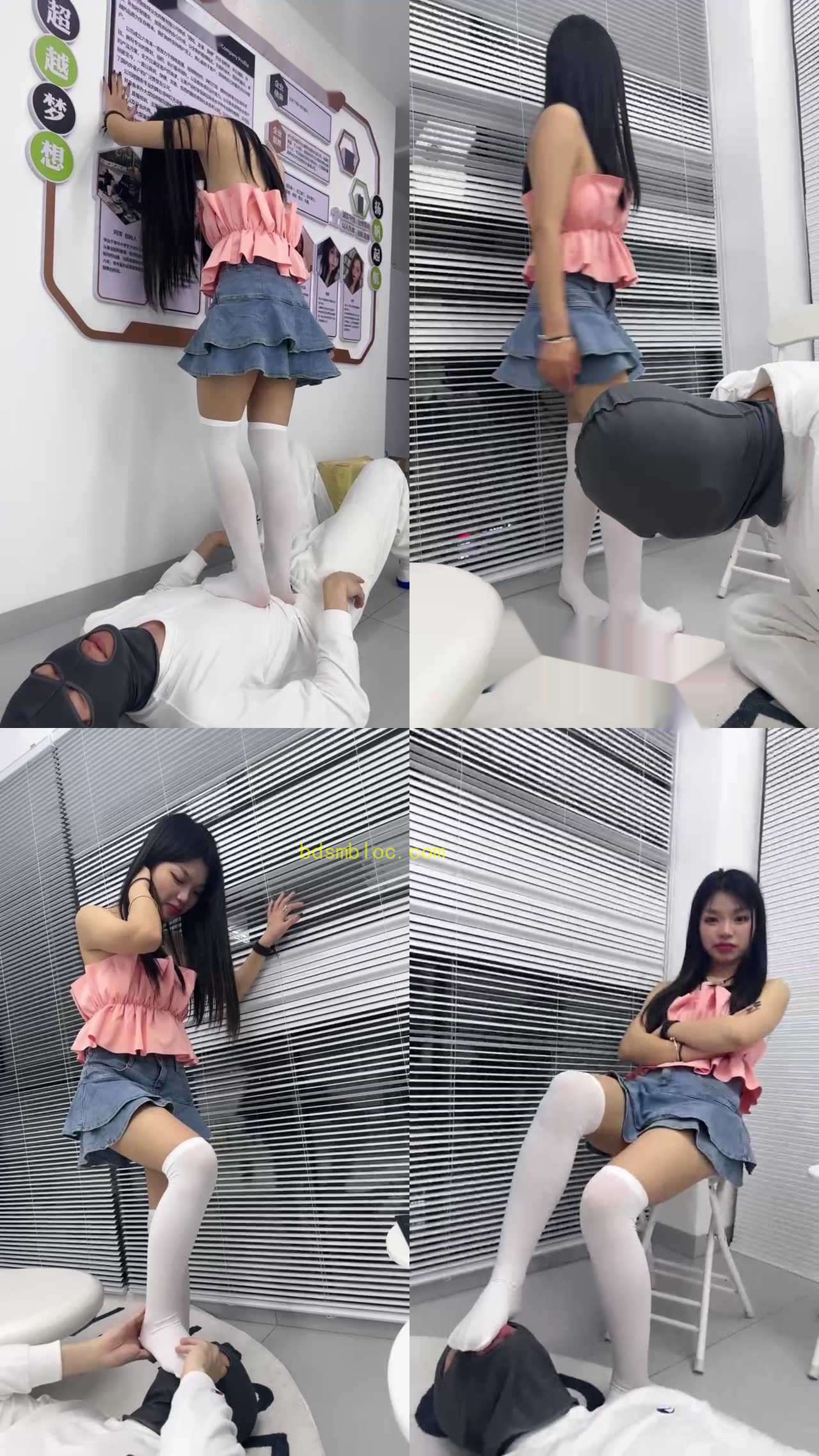 【狗哥】素人萝莉主白丝全体重踩踏
