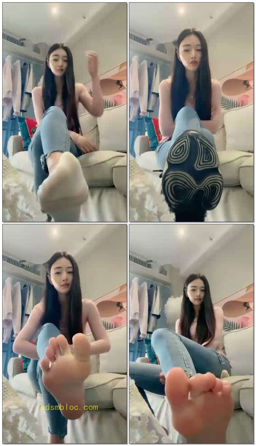 【仙女殿下】第一视角脚踩你全家羞辱