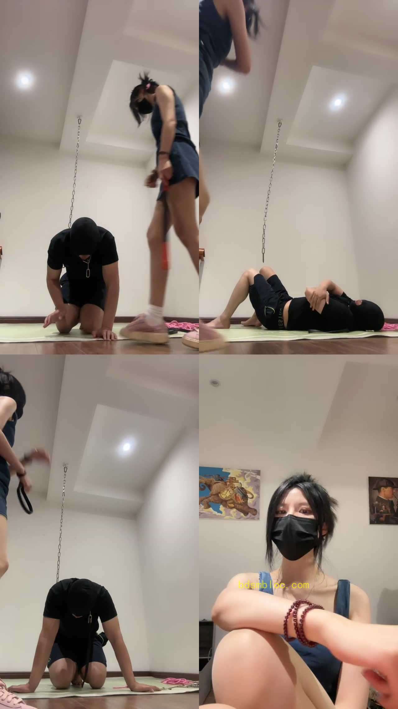 【周蜜】粉鞋白袜踩虐/骑马转胯/舔脏鞋底