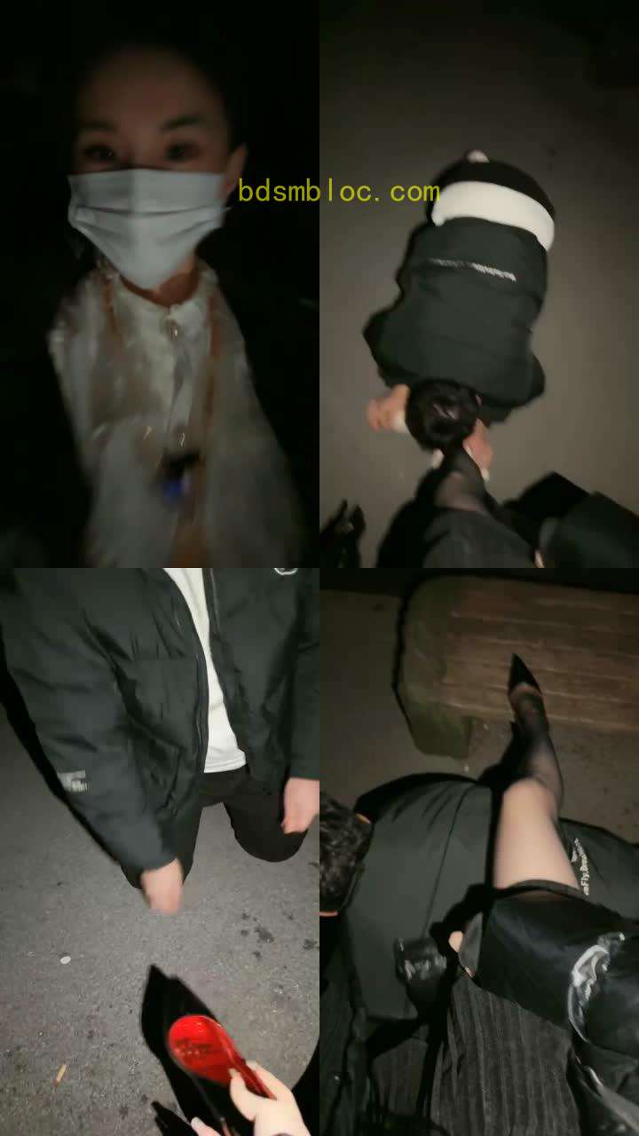 【三千女王】深夜户外遛狗犬化跟踪狂【双视角完整版】