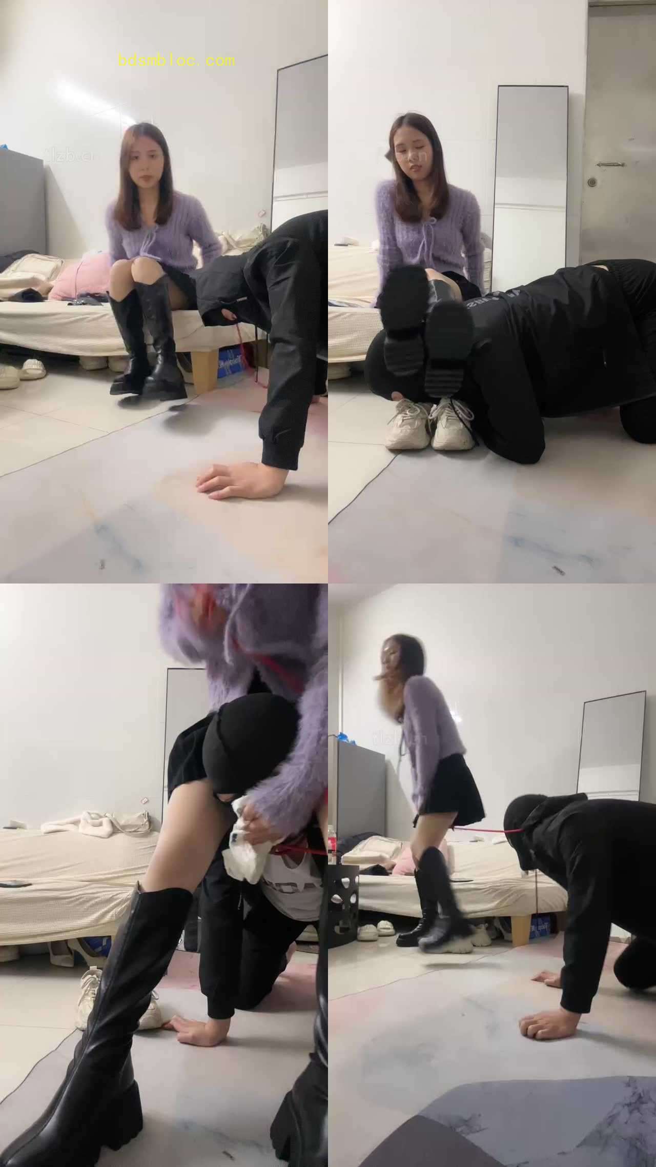 【珈瑶】闻白袜臭鞋/掐乳/清理长靴