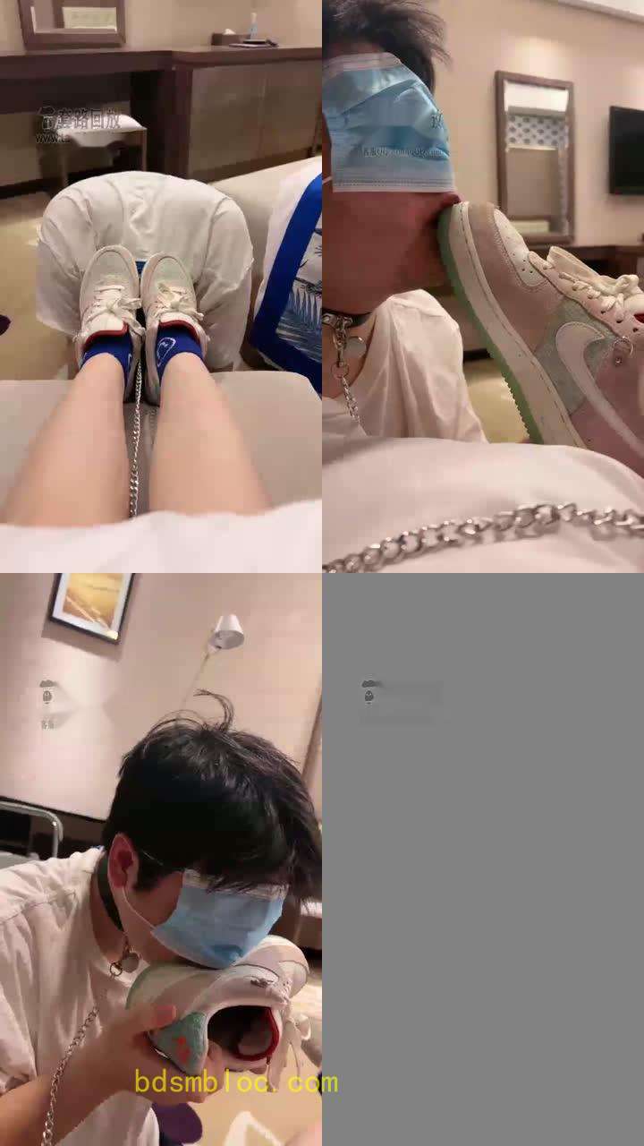 【橘子没熟s】暴力玩狗，全体重踩踏，清理鞋底