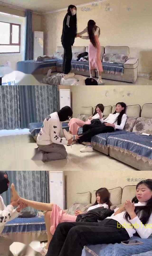 【未知女主】带闺蜜素人模特女生体验私奴