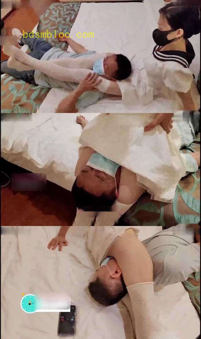 【婉儿】清纯白丝幼师 残忍绞晕出轨姐夫