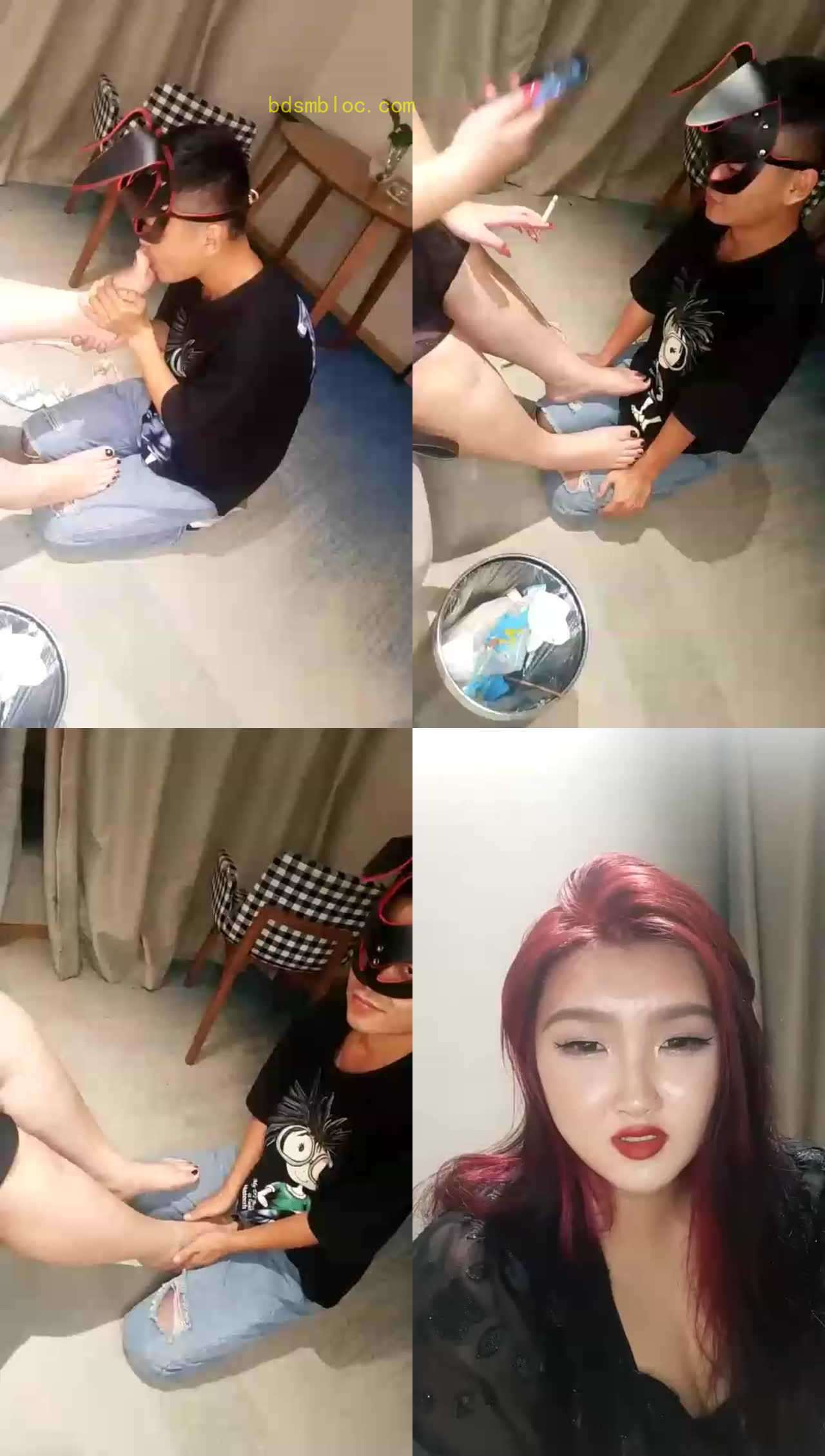 【宝珠姐姐s】恋足耳光踢裆踢JJ