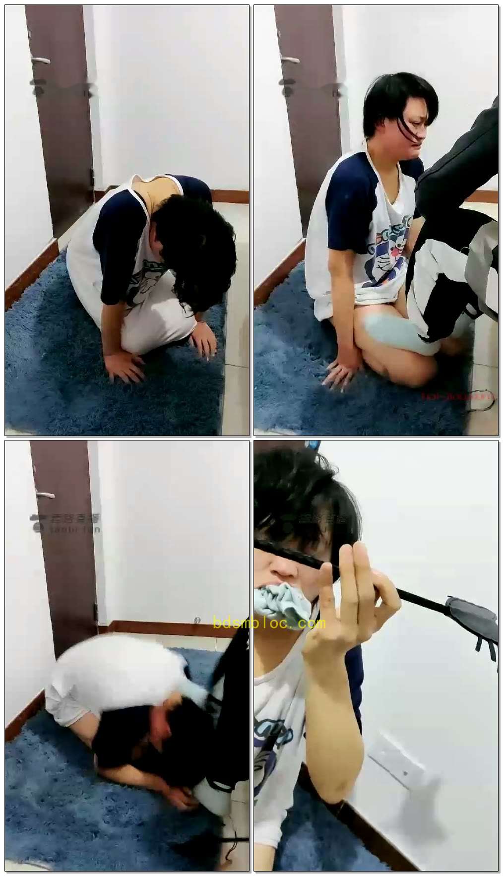 【冰女王】期待已久的调教女奴，耳光，羞辱，含棉袜罚跪