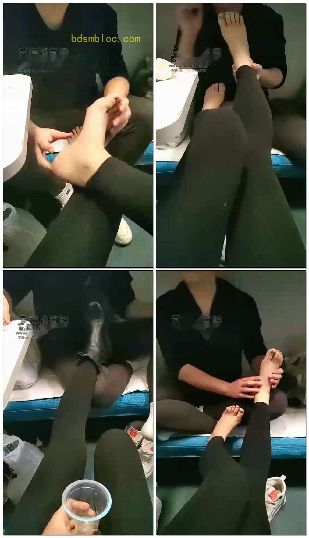 【Audrey丶雪儿】火车上刺激圣水，舔脚