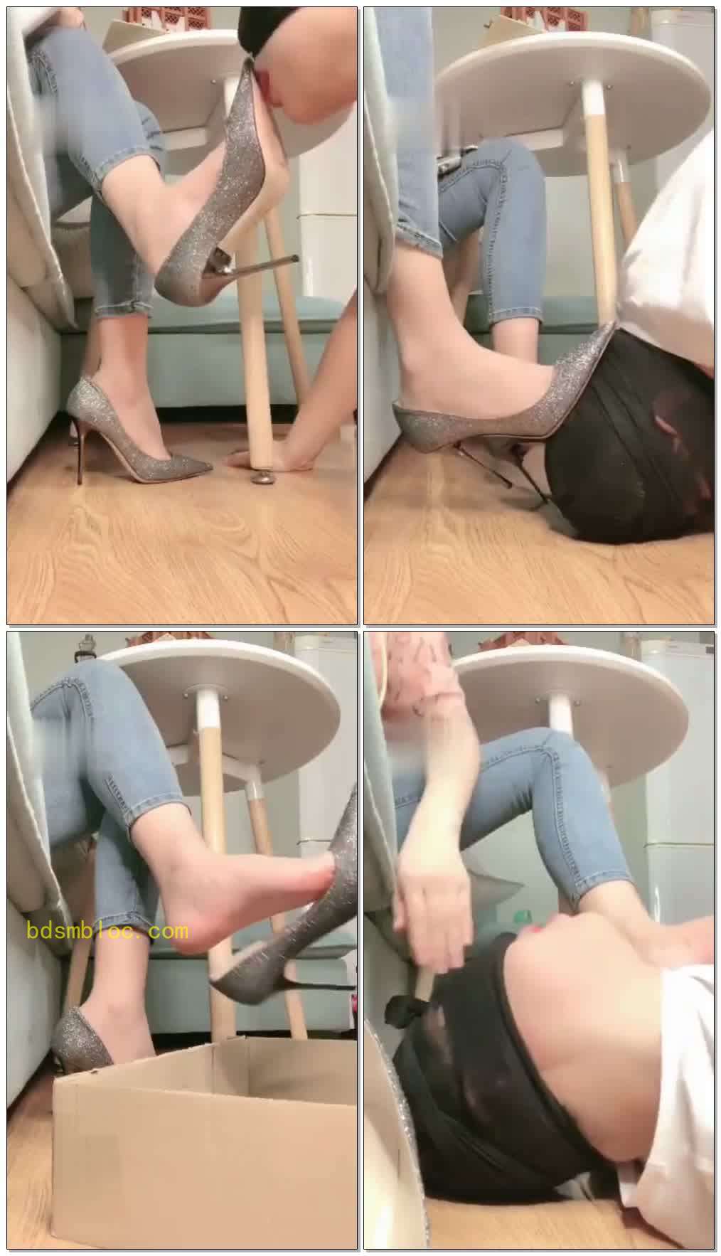 【宇婉莹】我玩乐高狗舔着鞋底