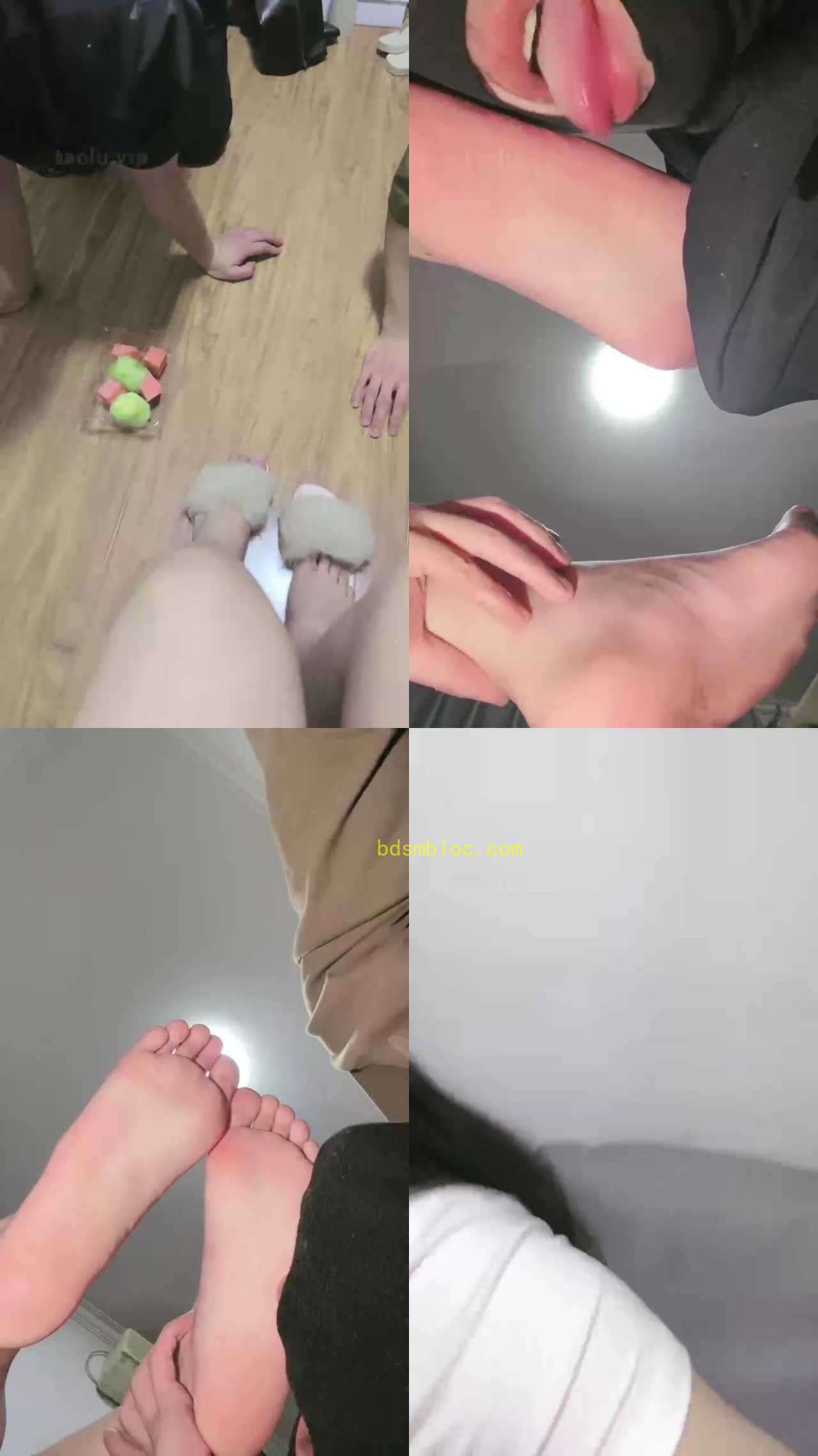 【糯米姐姐】脚踩水果喂食/恋足舔