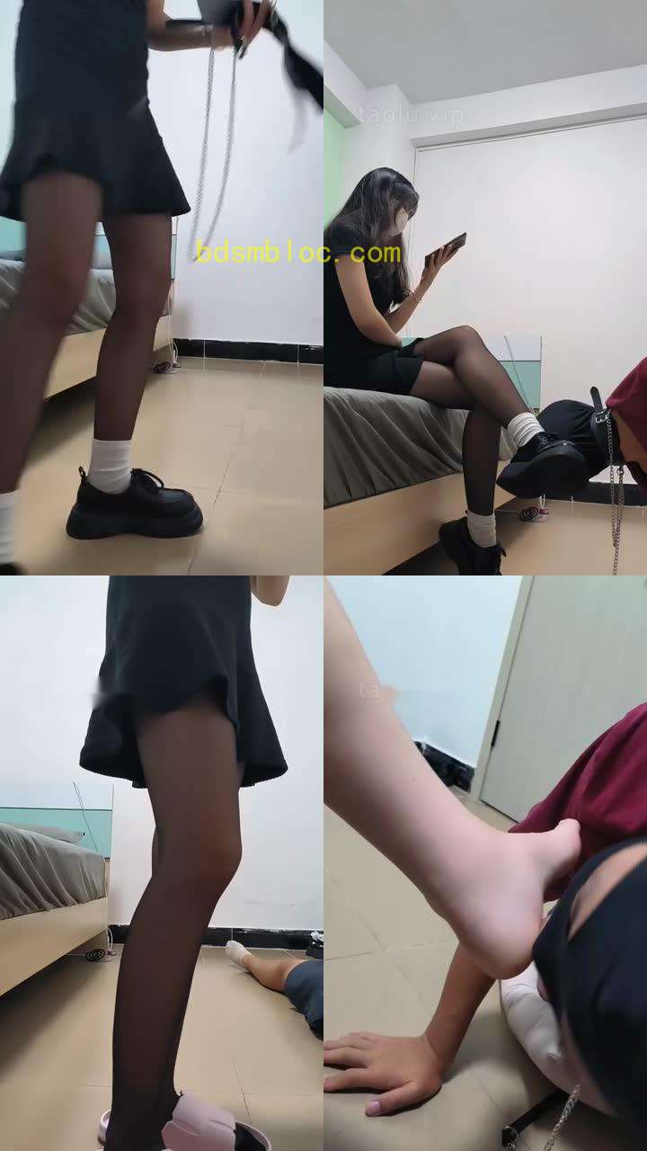 【小樱桃】皮鞋黑丝白袜-骑马转胯/耳光/原味鞋袜舔/踩踏