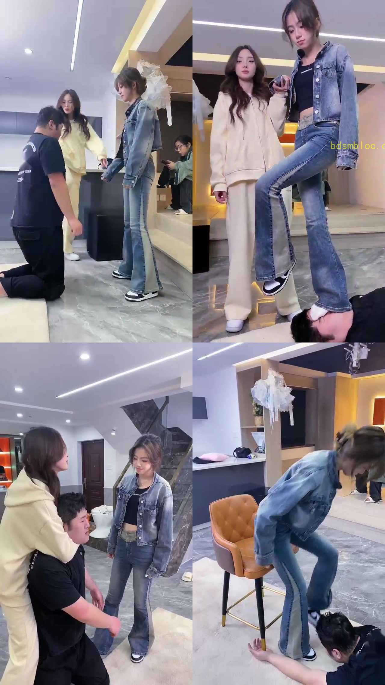 【麋鹿银儿】顶级寒夕老师 带顶级美女调教