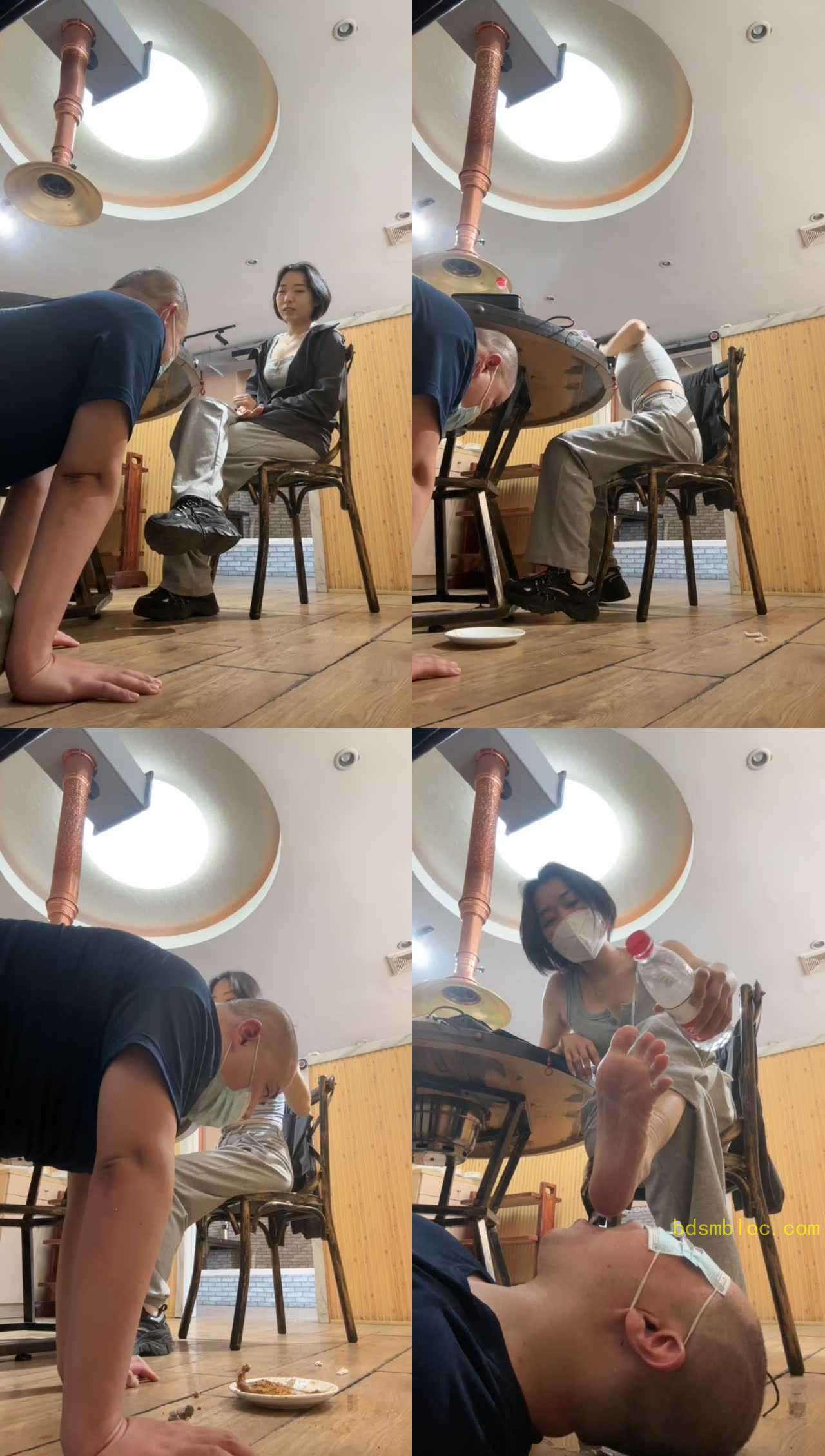 【朱砂痣】餐厅玩狗服务员看呆/混合食物喂食