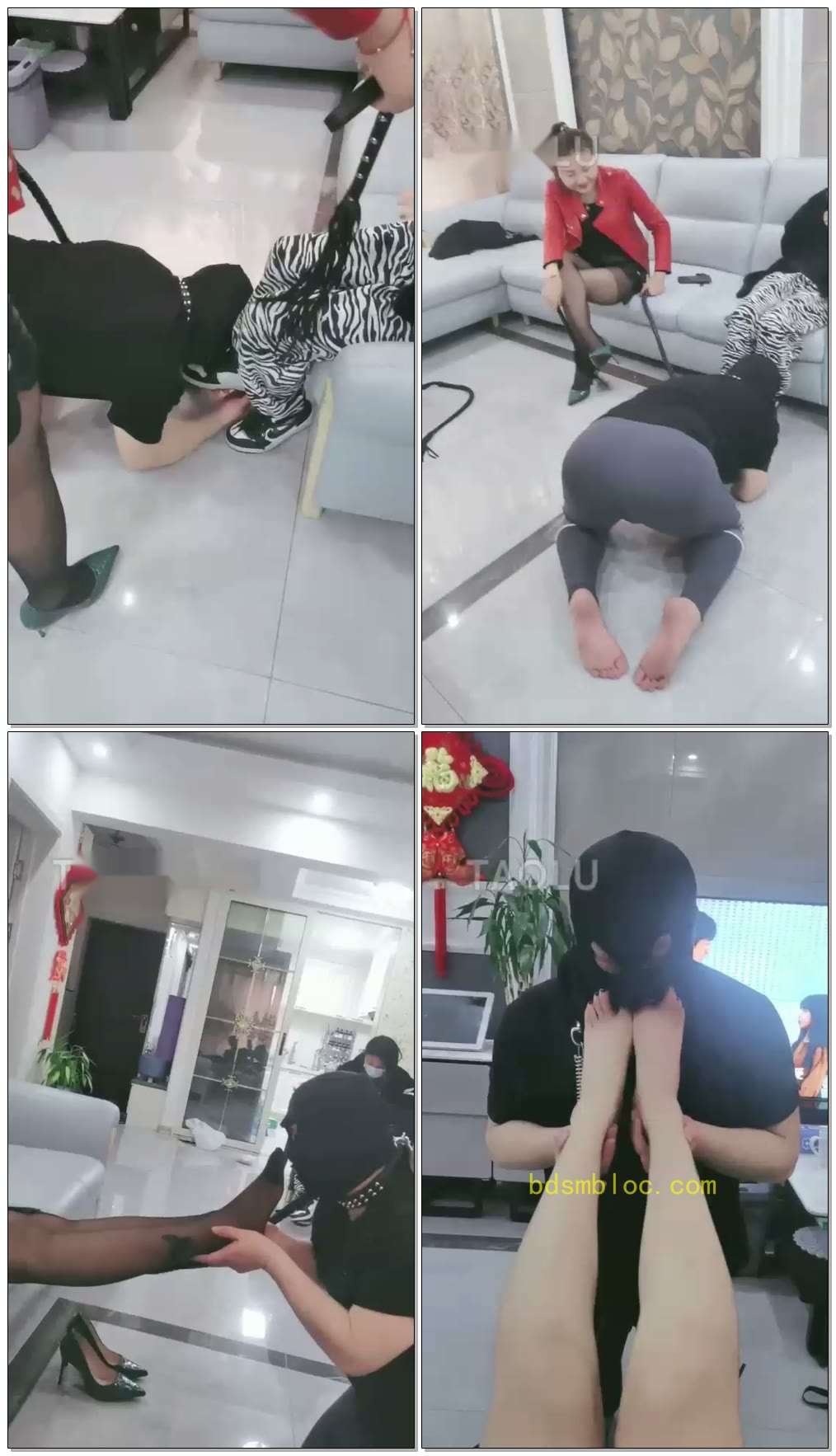 【梦蝶女王大人】素人闺蜜来做客，一起玩家奴