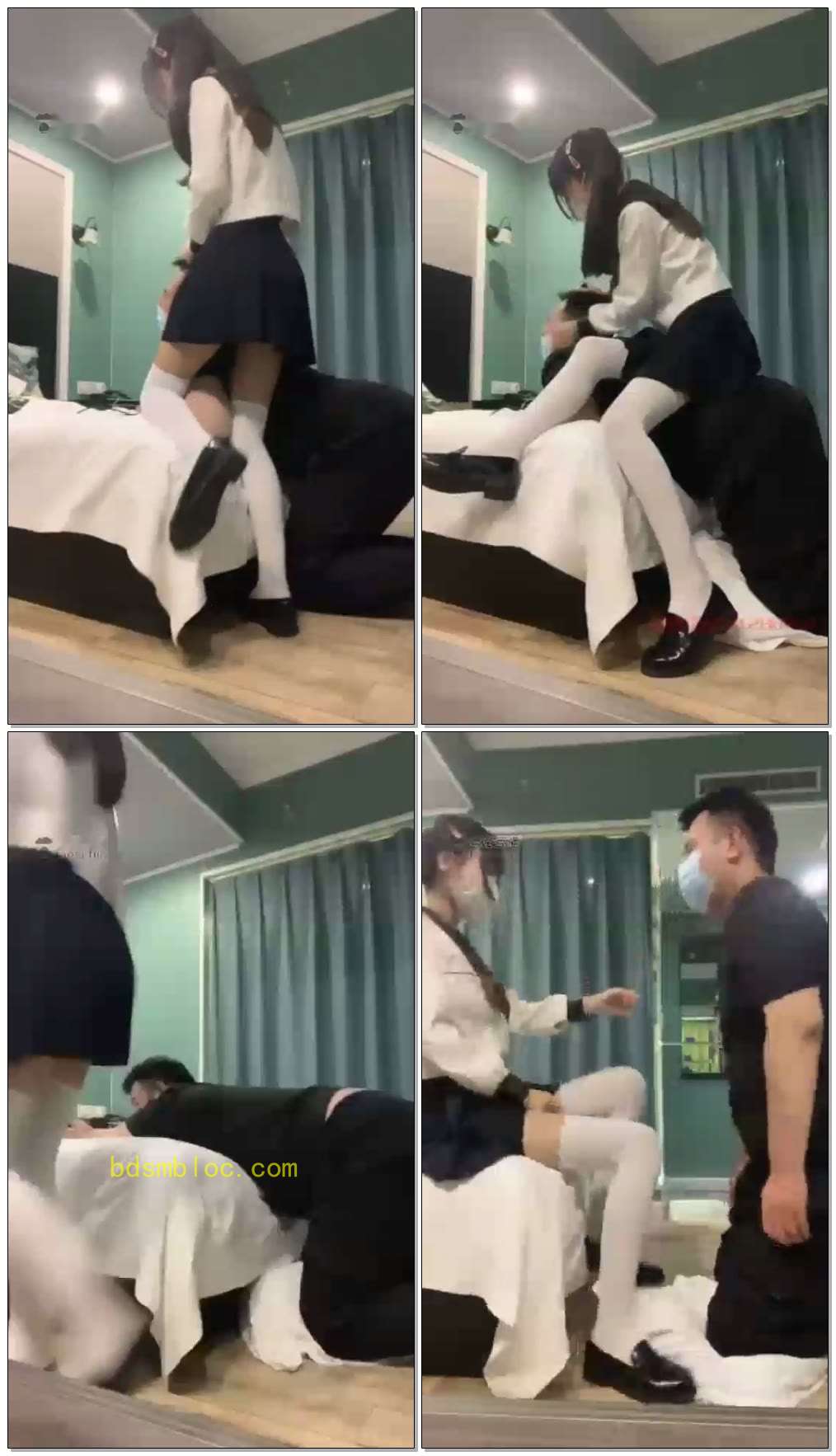 【芃芃大人】惩罚吸烟的狗JK白丝踩踏鞭打sp