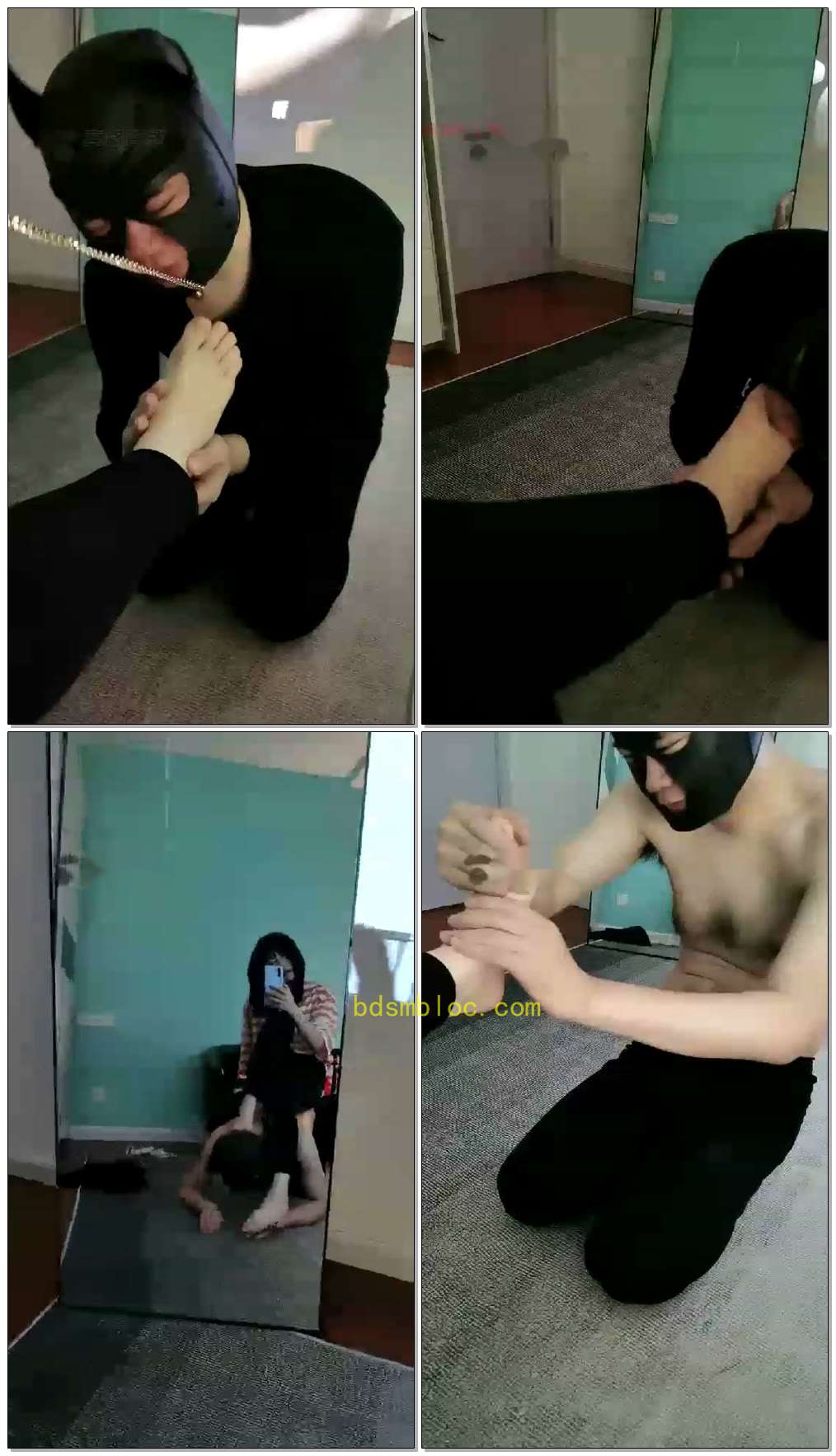 【凌希女王】调教跪在脚下的贱狗
