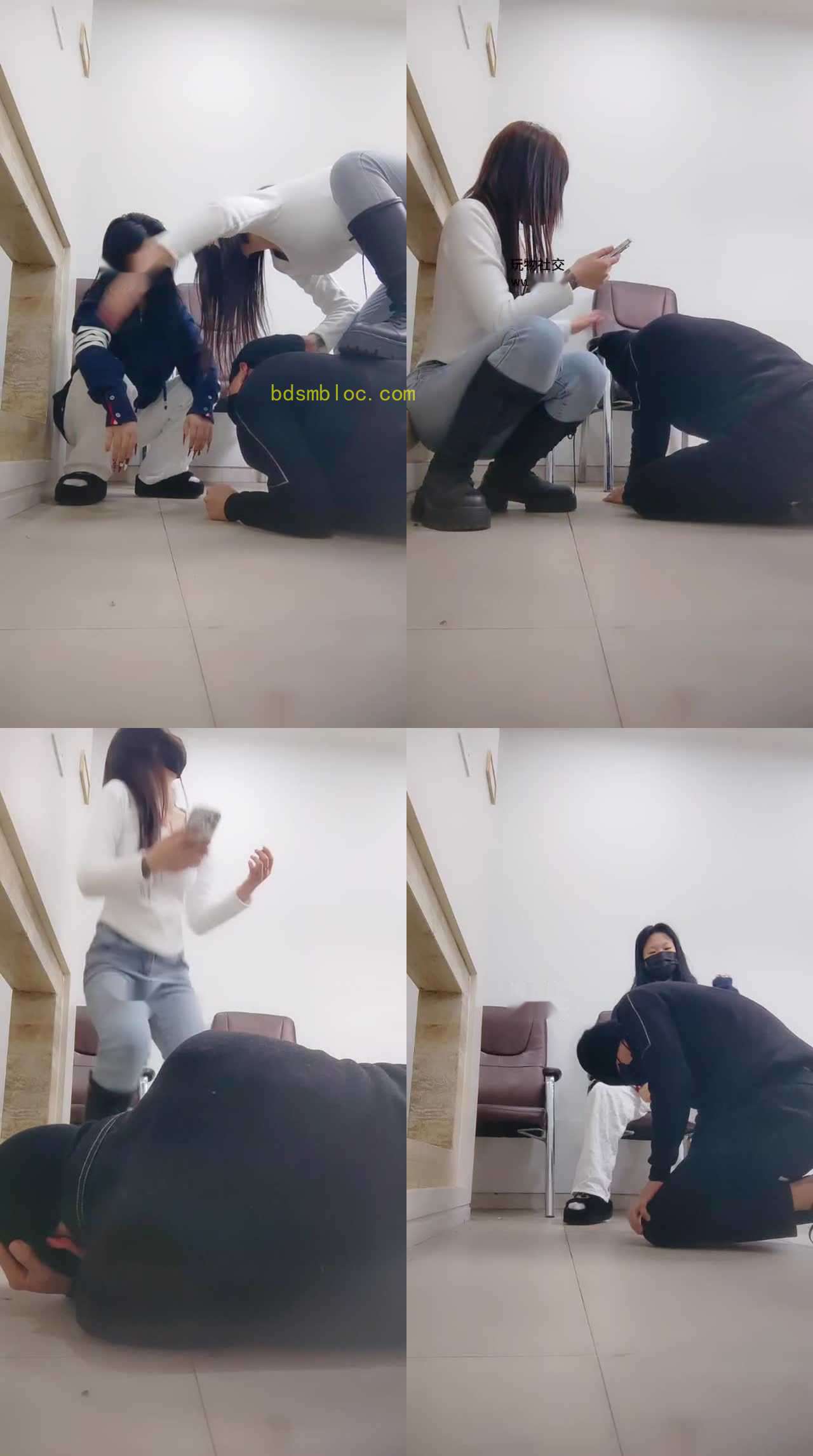 【女神也能很暴力】双S学生主-重度暴揍踢踹虐打
