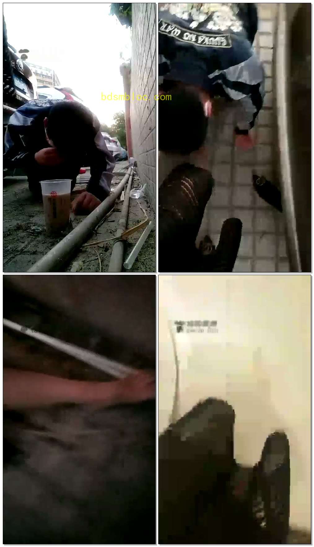 【都市艳主】户外停车场喂食丝袜奶茶
